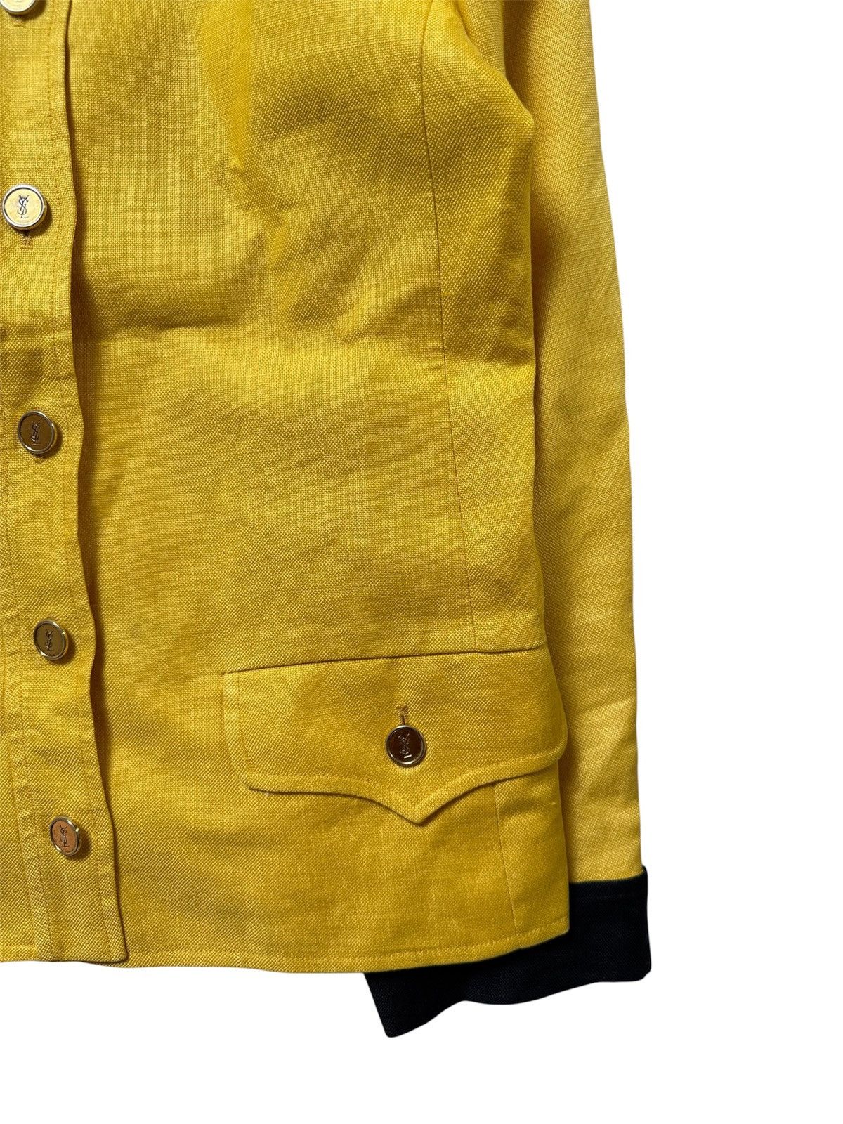Yves Saint Laurent 80s Rive Gauche Padded shoulder jacket Size US S / EU 44-46 / 1 - 3 Thumbnail