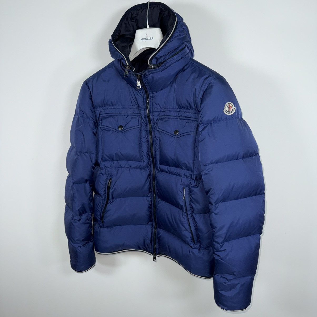 Moncler Moncler Thomas Men’s Down Puffer Jacket Size 2 (S/M) Blue Size US S / EU 44-46 / 1 - 2 Thumbnail