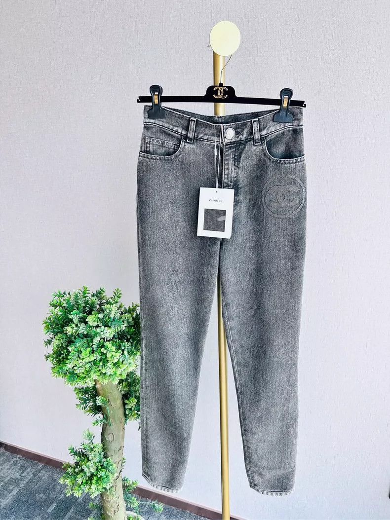Chanel Chanel 23c smoke gray jeans Size 24" / US 00 / IT 34 - 1 Thumbnail