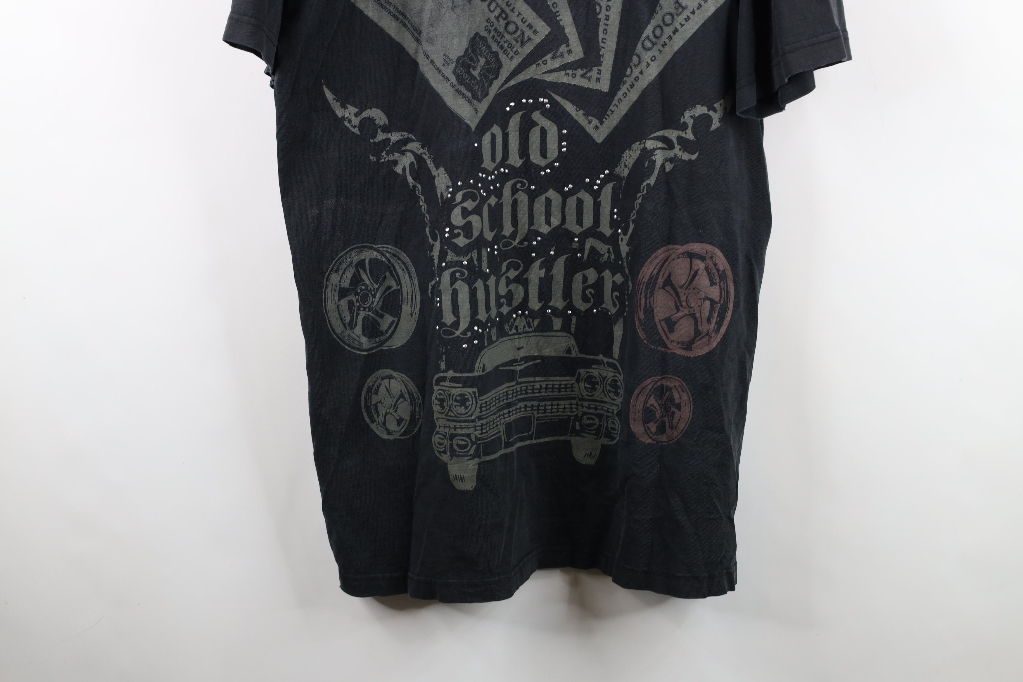Vintage Vintage Y2K Streetwear School Hustles Rap Hip Hop T-Shirt Size US XXL / EU 58 / 5 - 3 Thumbnail