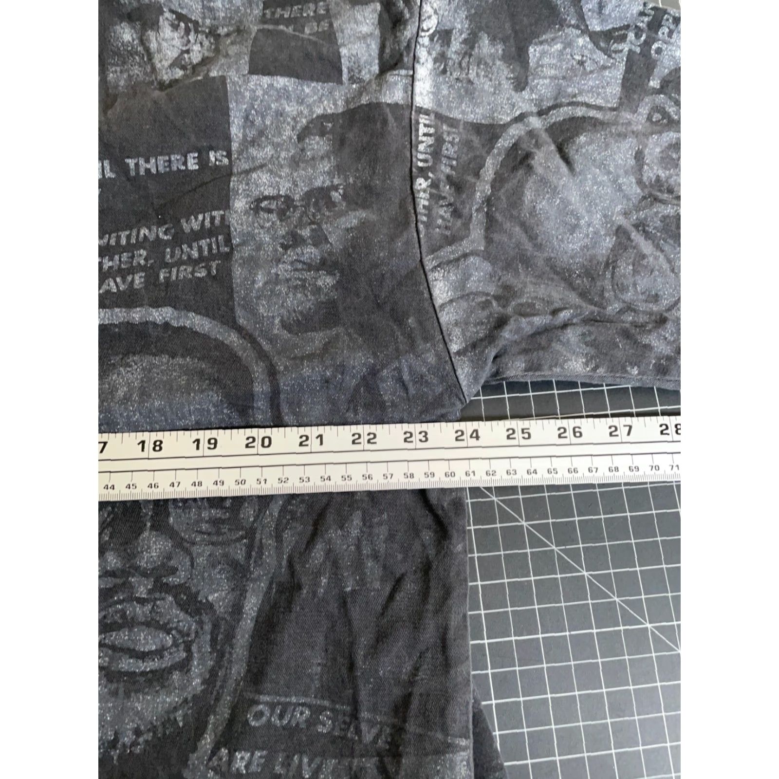 Vintage VINTAGE Malcolm X AOP Baseball Jersey T-Shirt XL Black Men Short Sleeve Crew Neck 90s Hip Hop Retro Single Stitch Cotton Size US XL / EU 56 / 4 - 5 Thumbnail