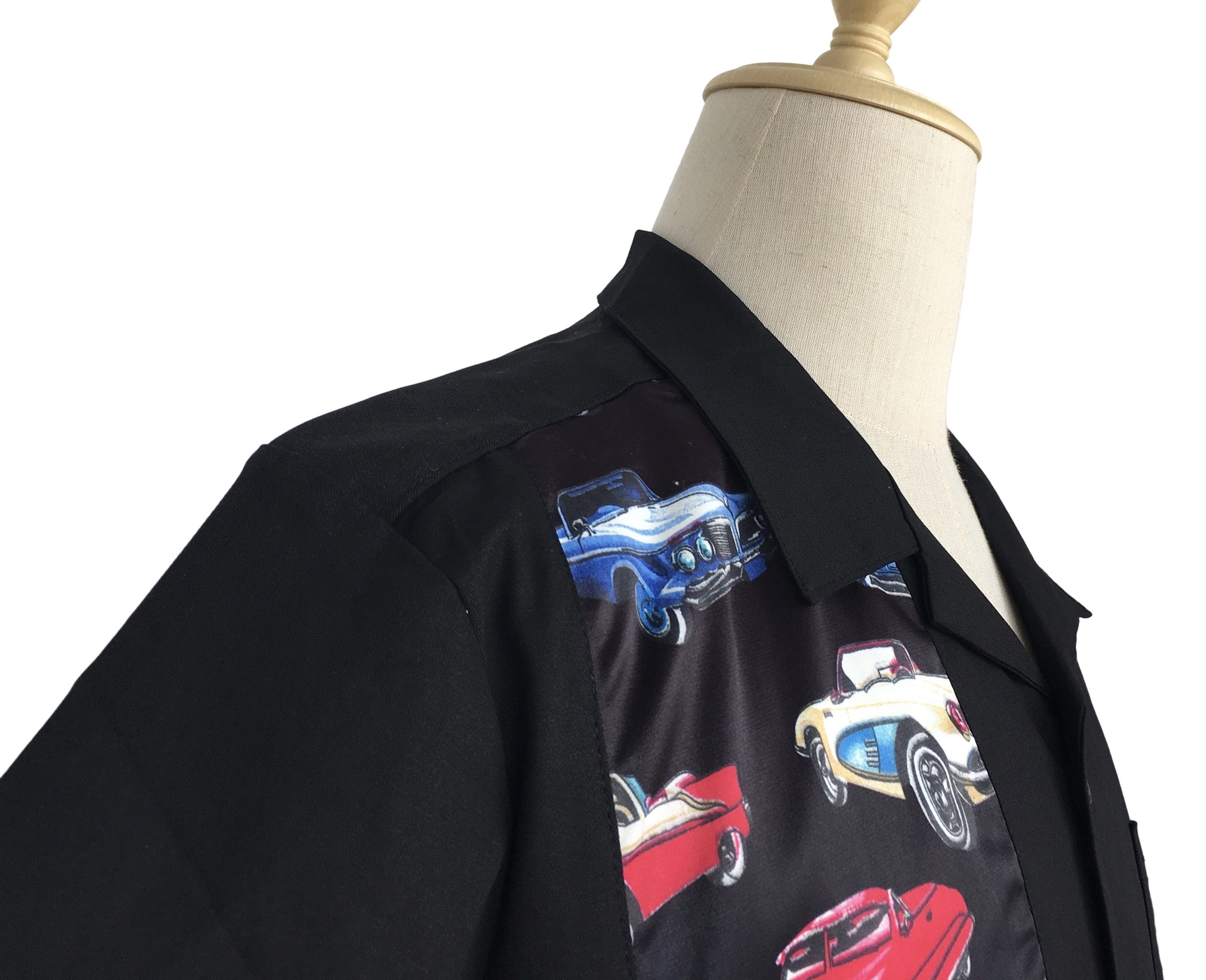 Other Men's Casual Shirts 1950's Retro Vintage Tops Cars Pattern Size US L / EU 52-54 / 3 - 5 Thumbnail