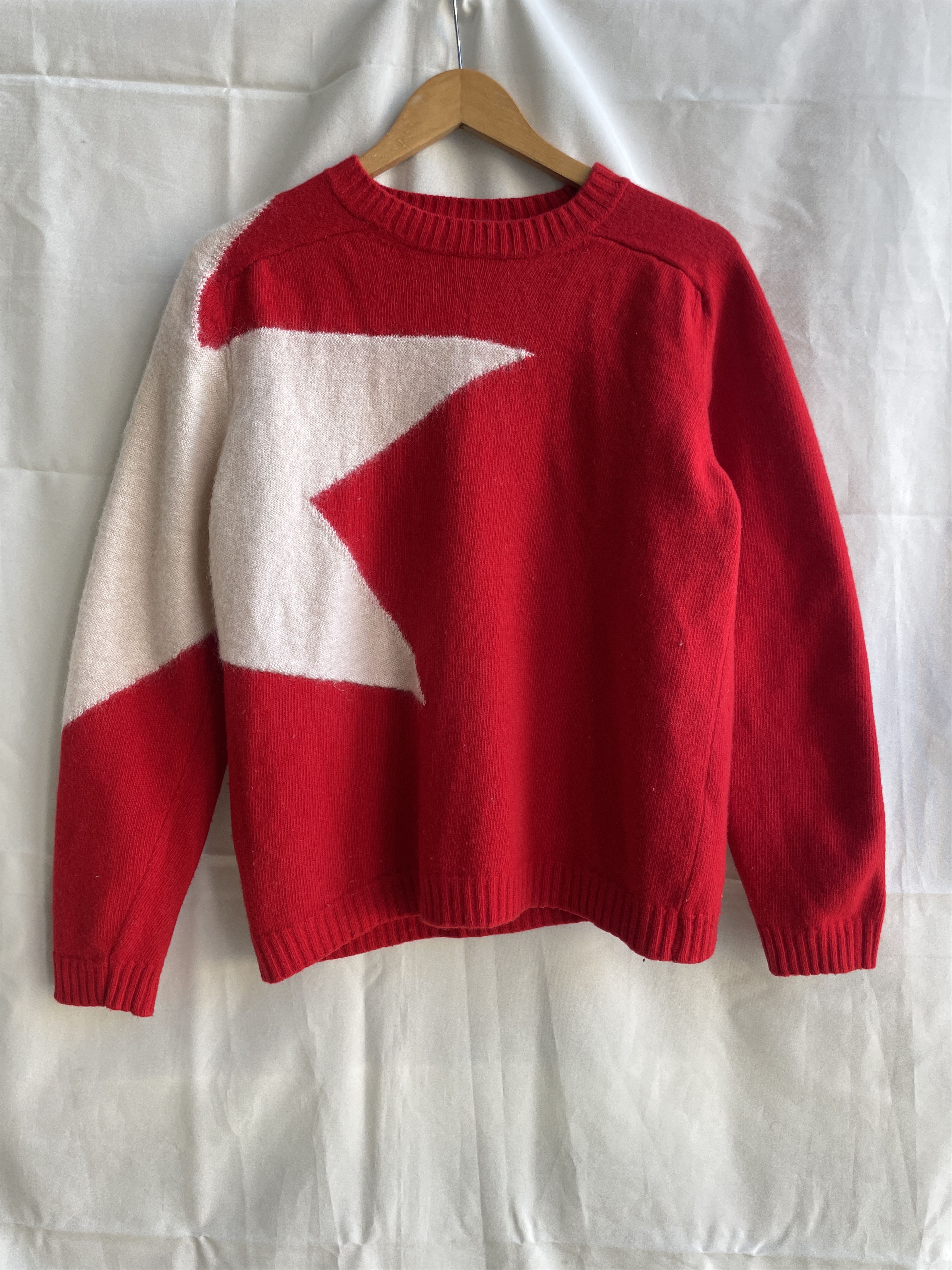 Eleventy Eleventy Womens Star Wool Mohair Sweater Size L Size L / US 10 / IT 46 - 1 Thumbnail