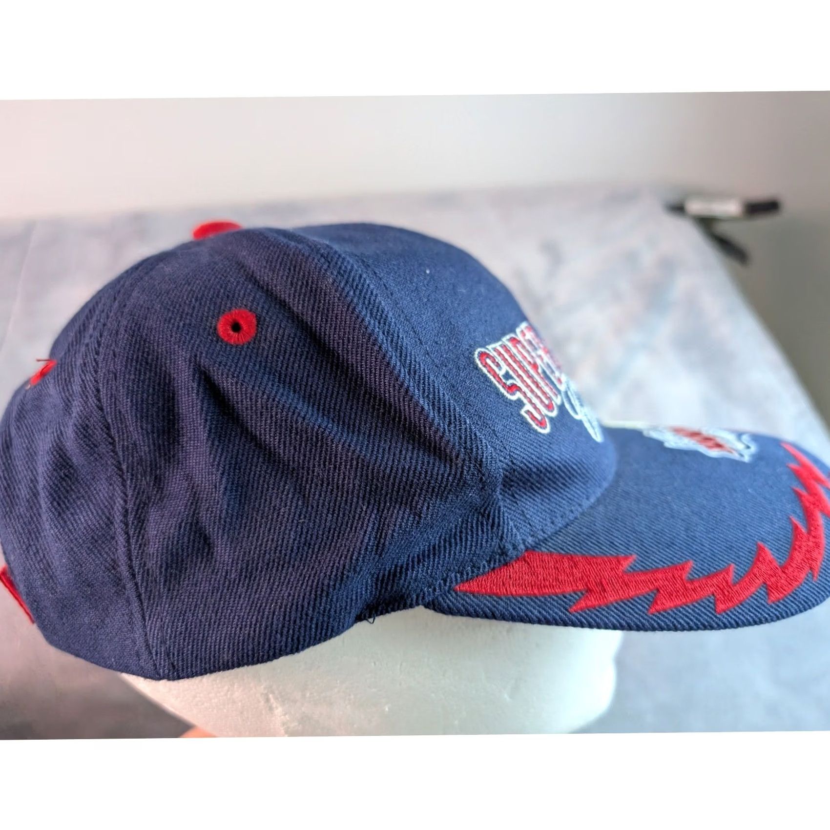 American Needle VINTAGE American Needle Rams Hat Navy Blue Mens OSFM Baseball Cap Size ONE SIZE - 4 Thumbnail
