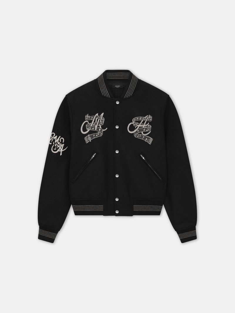 Amiri o1s1wg110526 Hollywood Music Club Bomber Jacket in Black Size US S / EU 44-46 / 1 - 1 Thumbnail