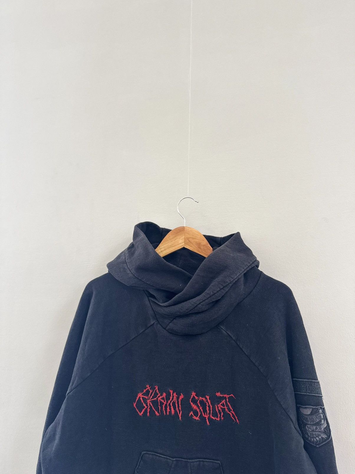 Japanese Brand × Julius × Nilos Nilos Brain squat Parka hoodie 
