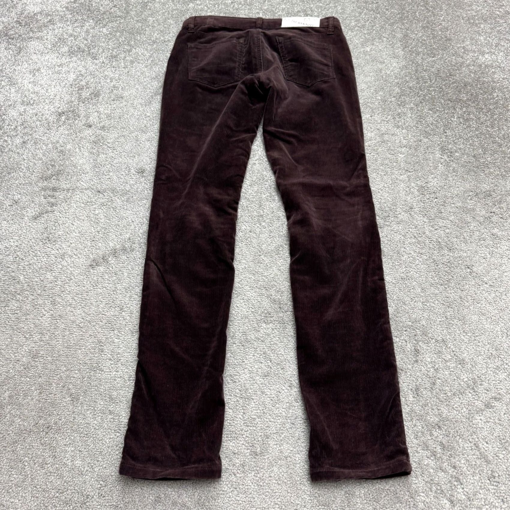 Vintage BLANKNYC Mid Rise Slim Fit Corduroy Pants Womens 28 Dark Brown 5-Pocket Stretch Size 28" / US 6 / IT 42 - 2 Thumbnail