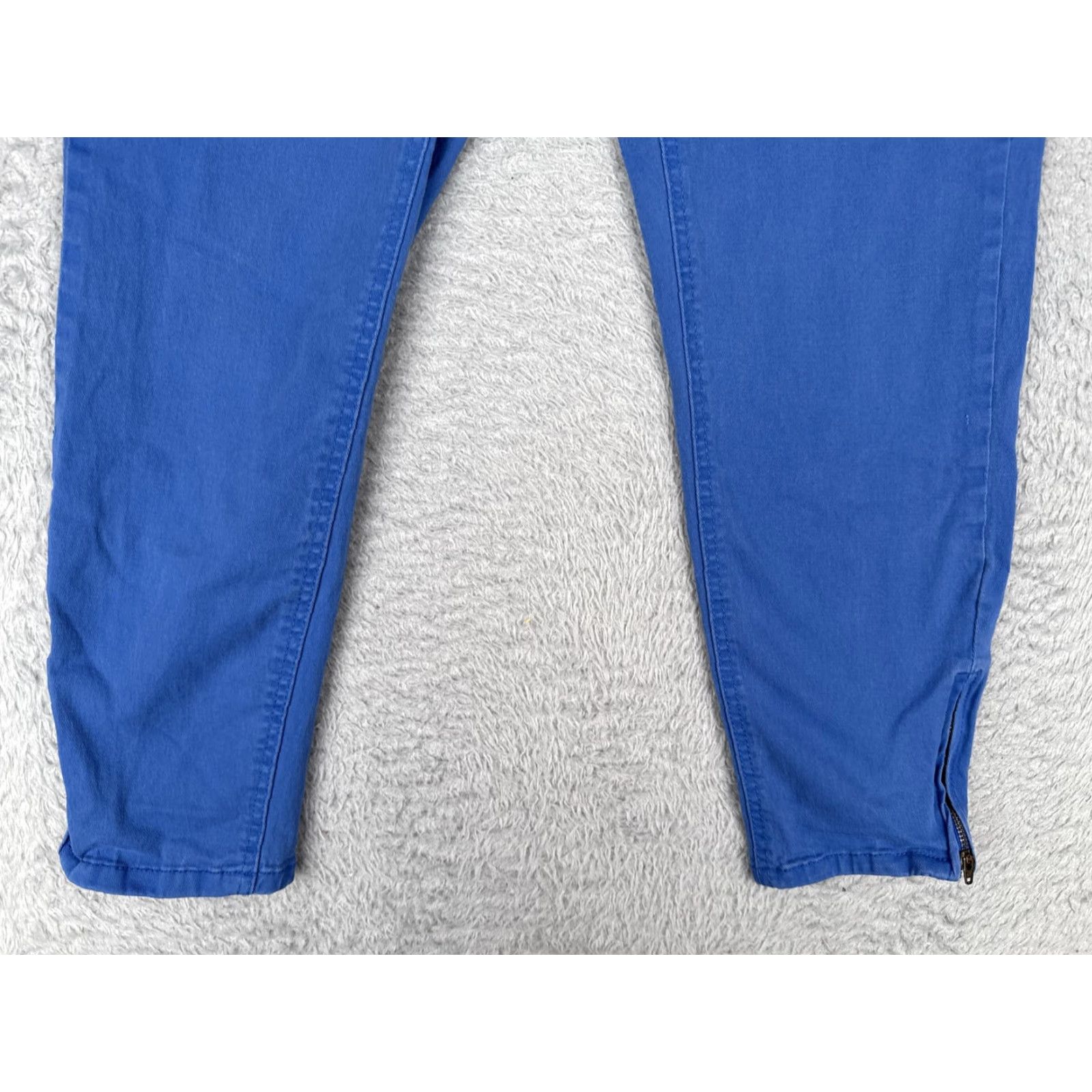 Faded Glory Faded Glory Jeans Womens Size 8 Blink Blue Ankle Zip 5-Pocket Denim Slim Stretch Size 30" / US 8 / IT 44 - 2 Thumbnail