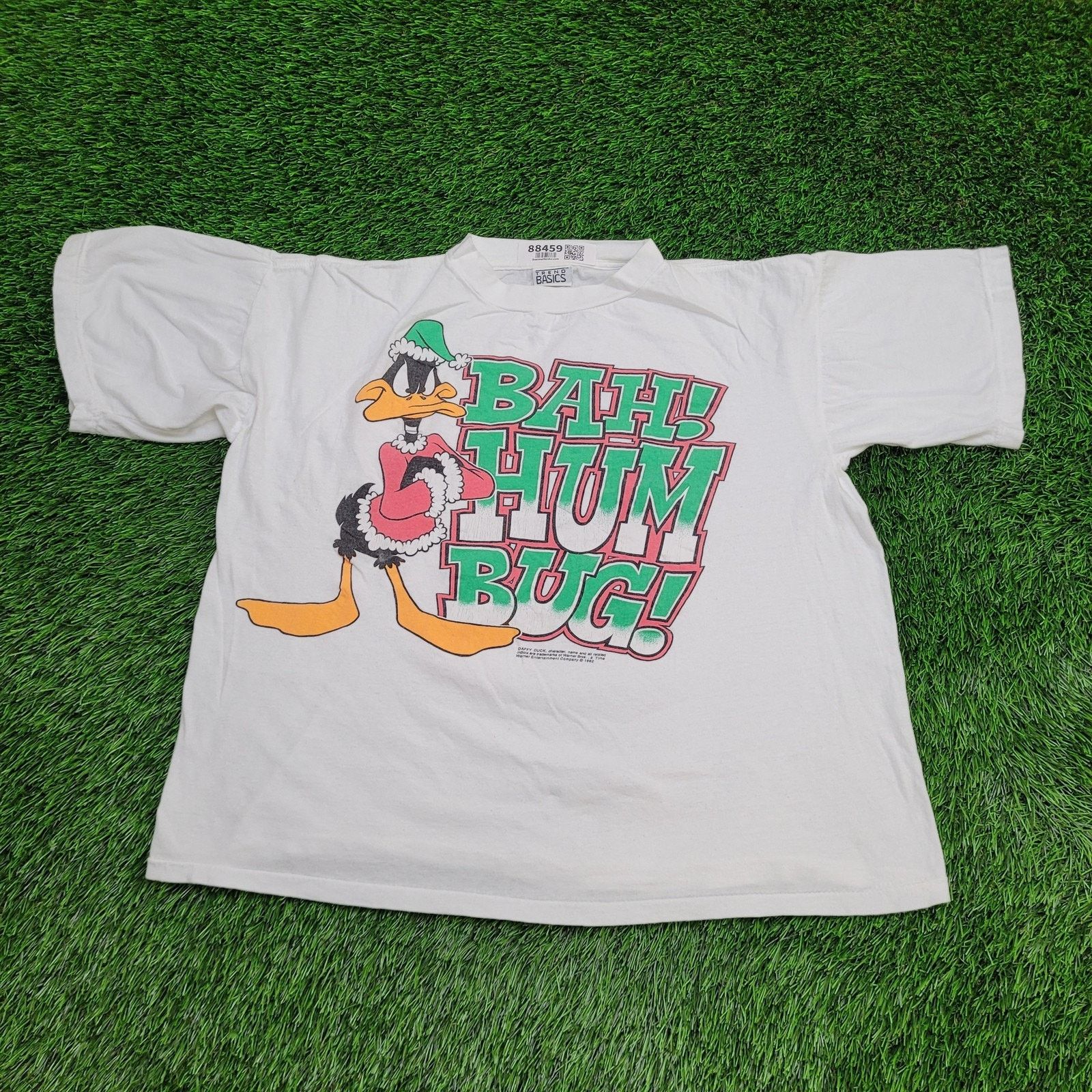 Other VTG 90s Daffy-Duck Bah-Hum-Bug Shirt Womens XL Boxy Cropped Size XL / US 12-14 / IT 48-50 - 1 Thumbnail
