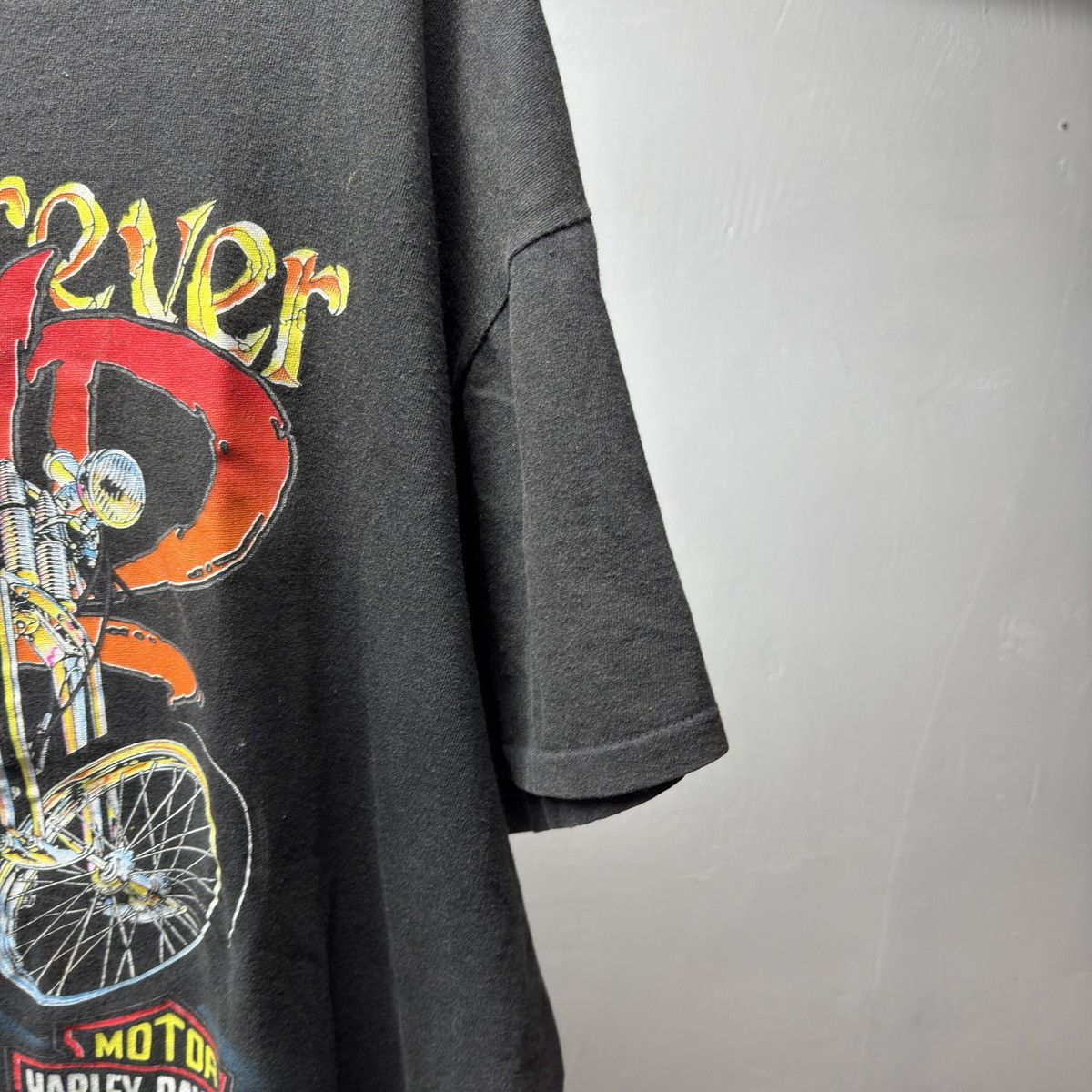 Harley Davidson 90s Harley Davidson Forever Wild Shirt ERD Grunge Faded WCC Size US XL / EU 56 / 4 - 3 Thumbnail