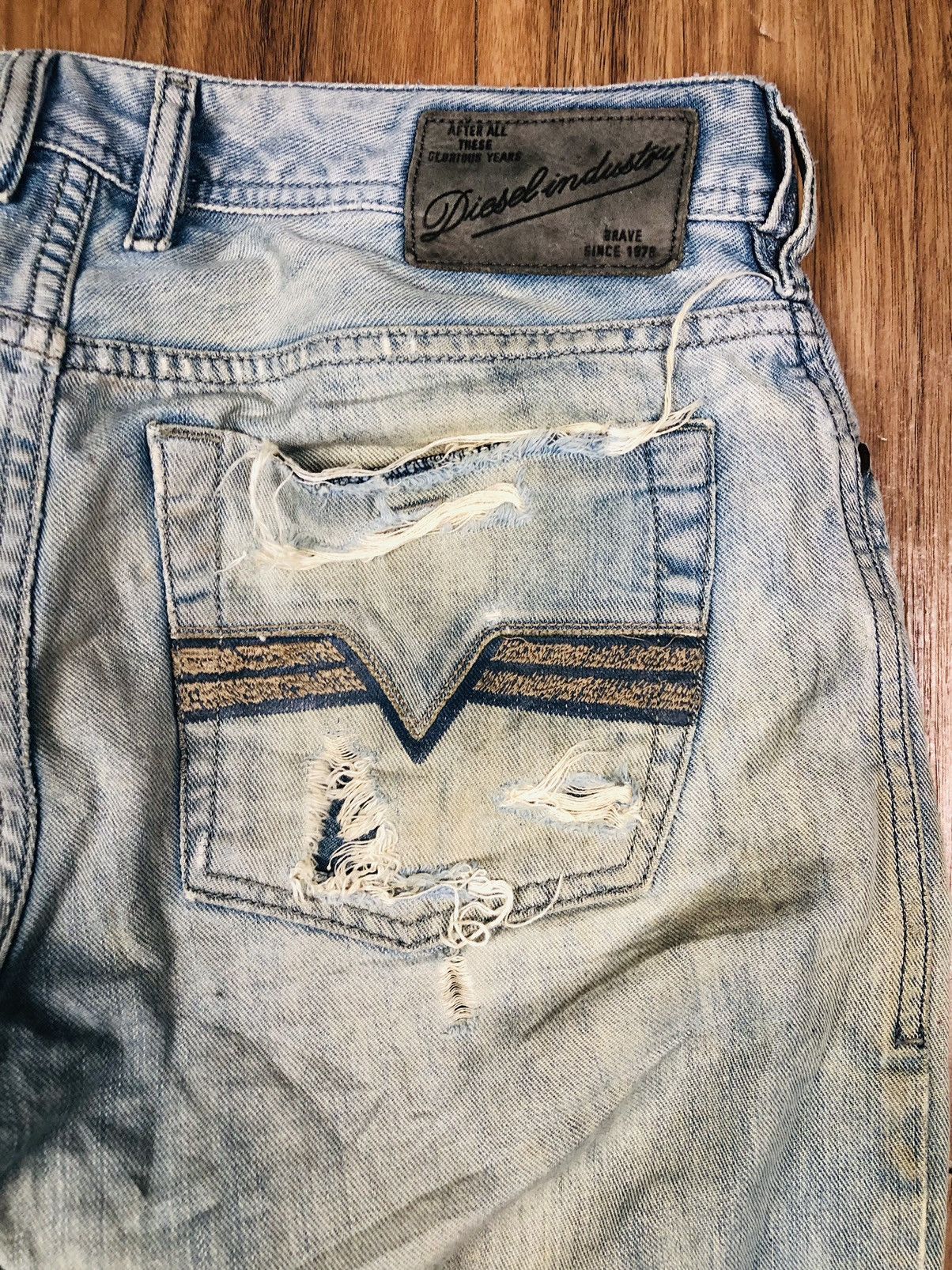 Diesel Diesel Industry Distressed Jeans (35) Size US 29 - 22 Thumbnail