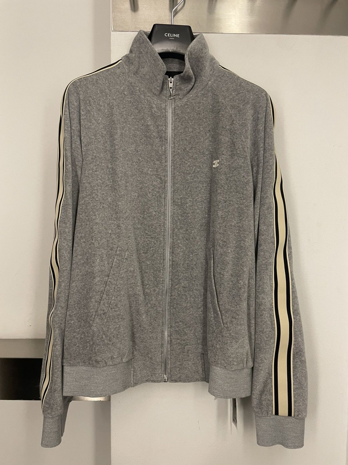 TRACKSUIT JACKET IN VELVET COTTON