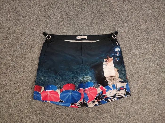 Orlebar Brown Orlebar Brown Design Classic Bulldog Art Logo Casual Shorts Size US 36 / EU 52 - 4 Thumbnail