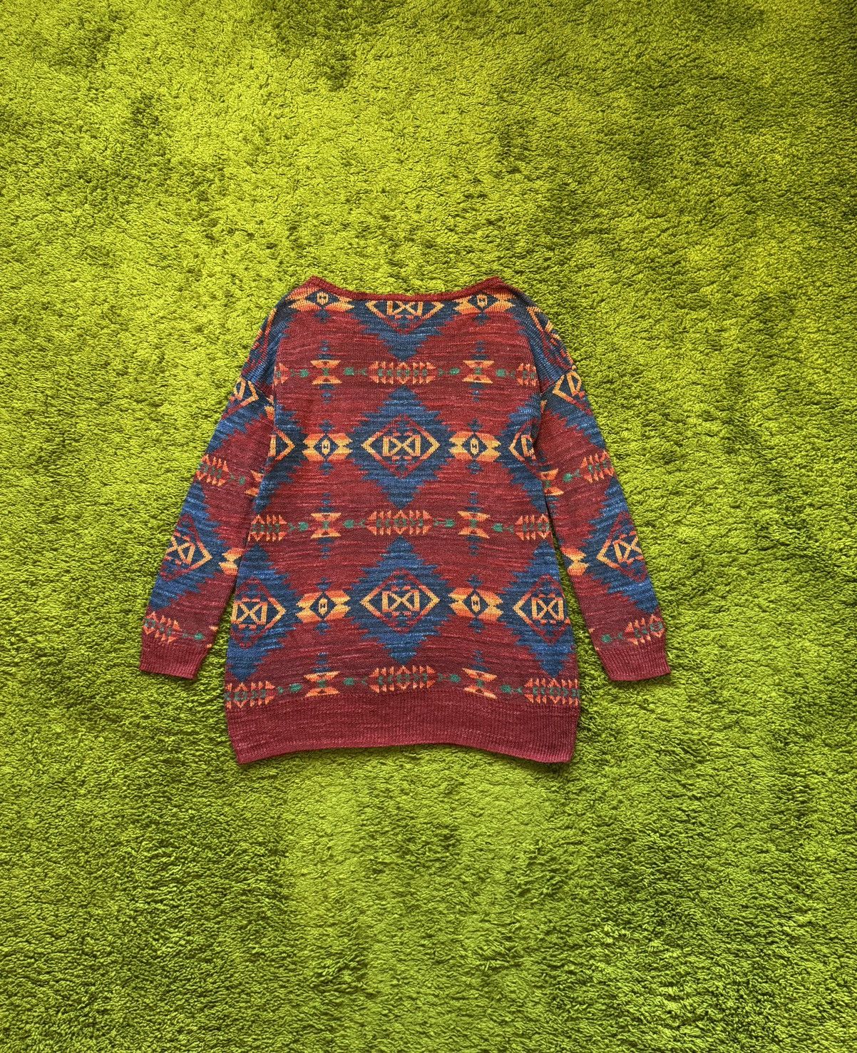 Denim & Supply Ralph Lauren × Ralph Lauren × Vintage Ralph Lauren Denim & Supply Aztec Navajo Native sweater vtg Size US M / EU 48-50 / 2 - 2 Thumbnail