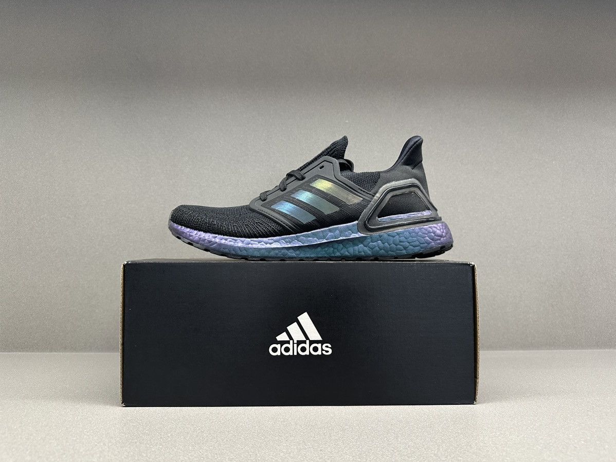 Adidas Adidas Ultra Boost 20 Black Signal Cyan Size US 7.5 / EU 40-41 - 2 Thumbnail