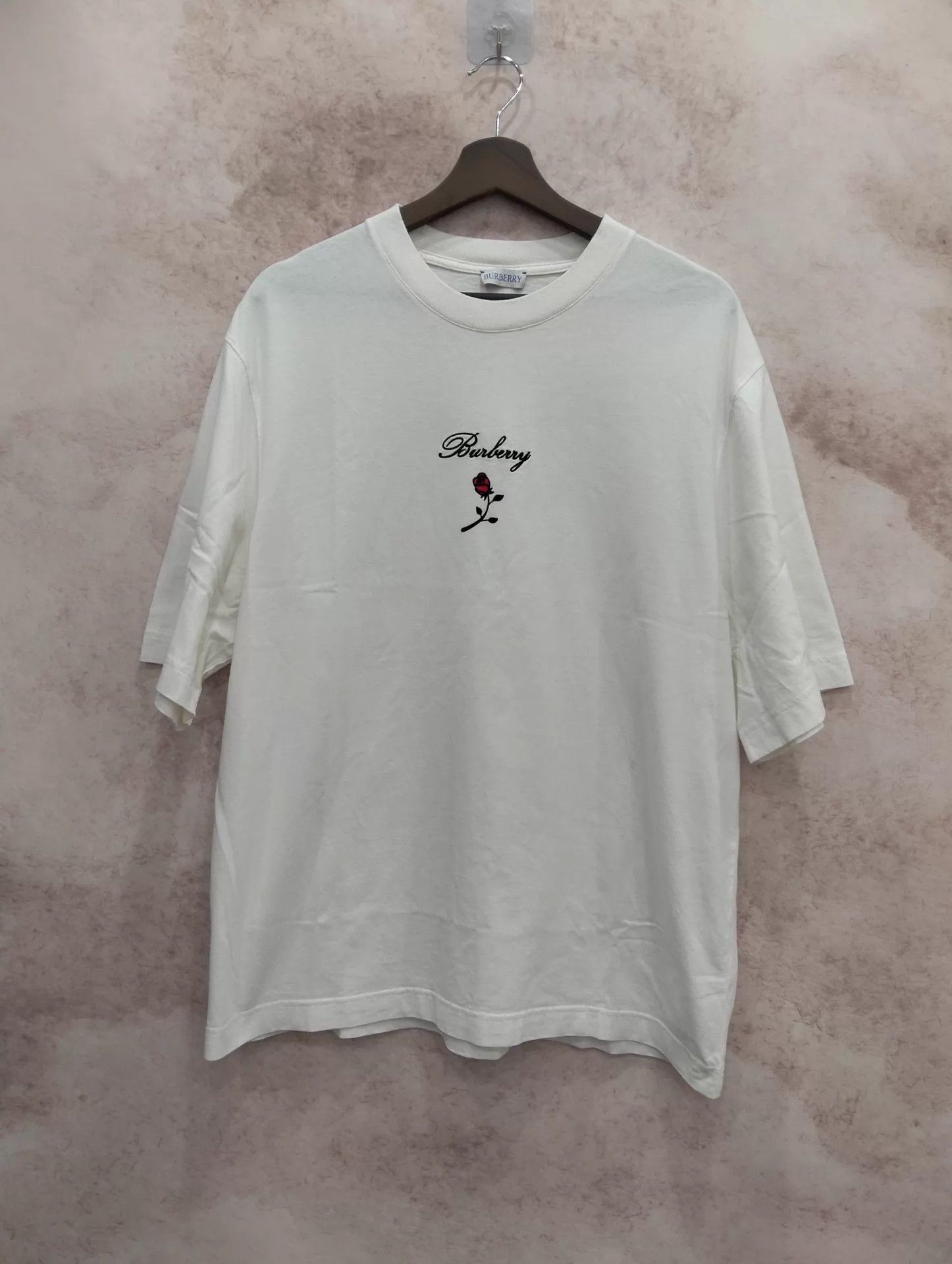 Burberry Burberry Letter Plant Print Crew Neck Short Sleeve Tee L Size US L / EU 52-54 / 3 - 1 Thumbnail
