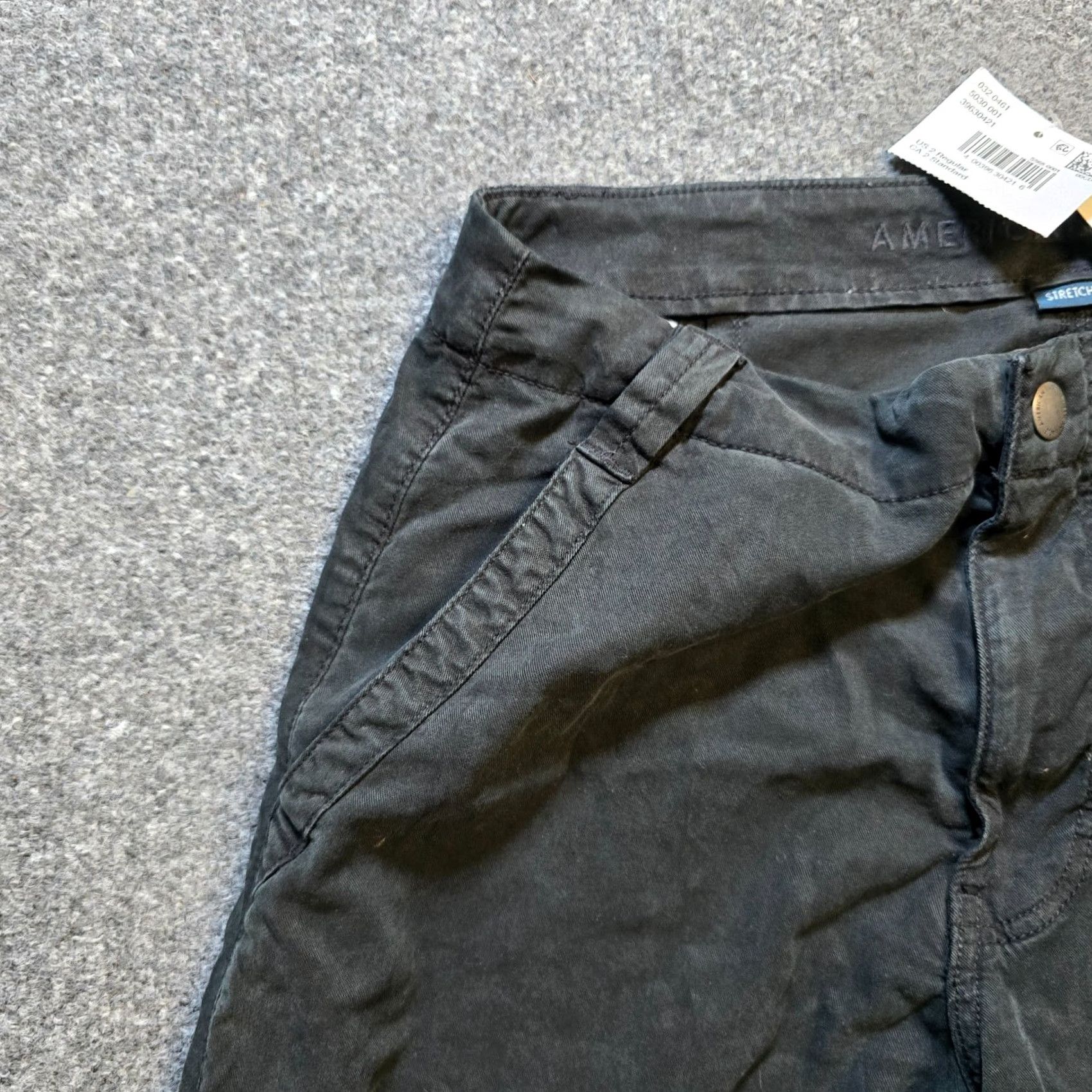 American Eagle Outfitters American Eagle Outfitters Pants Women Size 2 Black Tencel Wide-Leg Cargo Y2K Casual Minimal Size 26" / US 2 / IT 38 - 3 Thumbnail