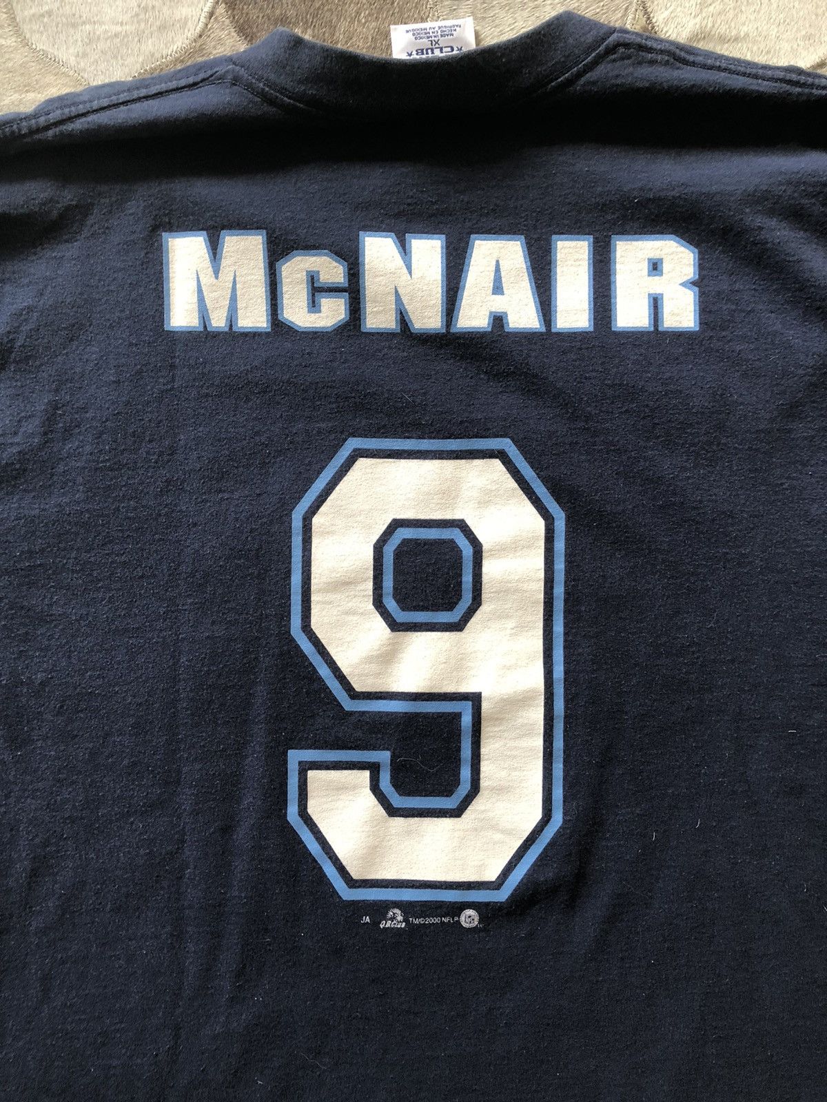 NFL × Vintage Vintage Tennessee Titans 9 McNair graphic tee single stitch Size US XL / EU 56 / 4 - 9 Thumbnail