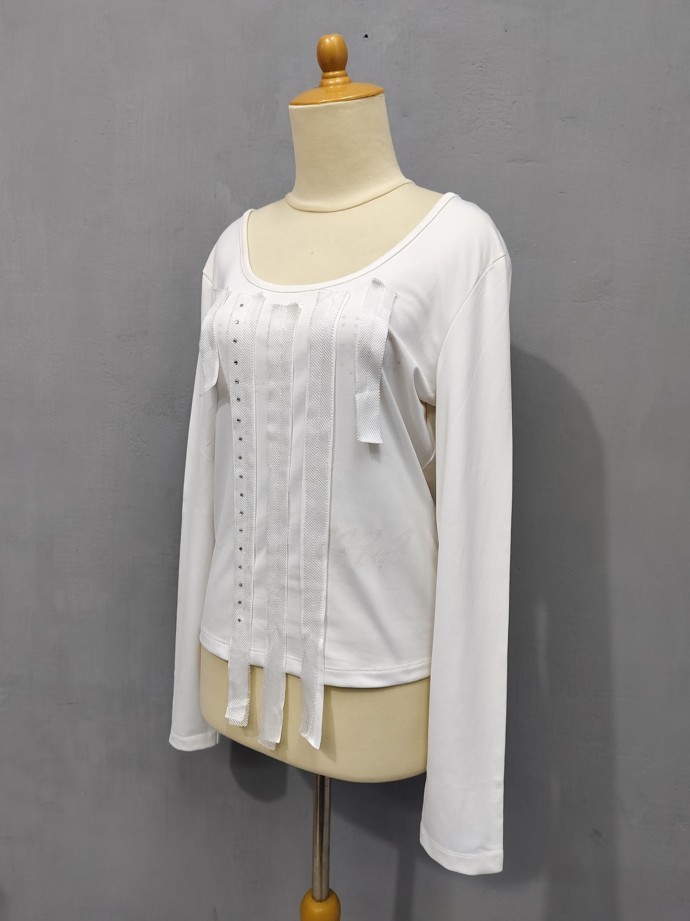 Marithe + Francois Girbaud 90s Marithe Francois Girbaud❤️‍🔥Striped Y2K Style Top Size XL / US 12-14 / IT 48-50 - 3 Thumbnail