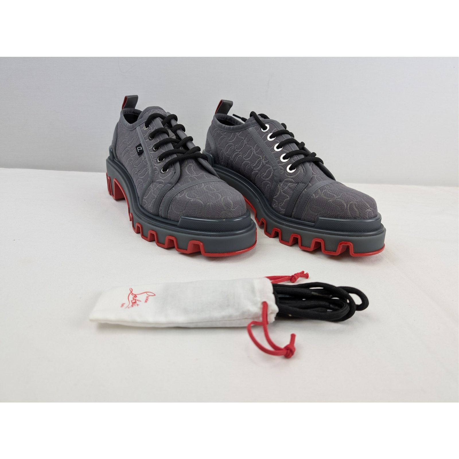 Christian Louboutin o1rshd1 Panamic Dune Flat Sneakers in Smoky Grey Size US 10 / EU 43 - 5 Thumbnail