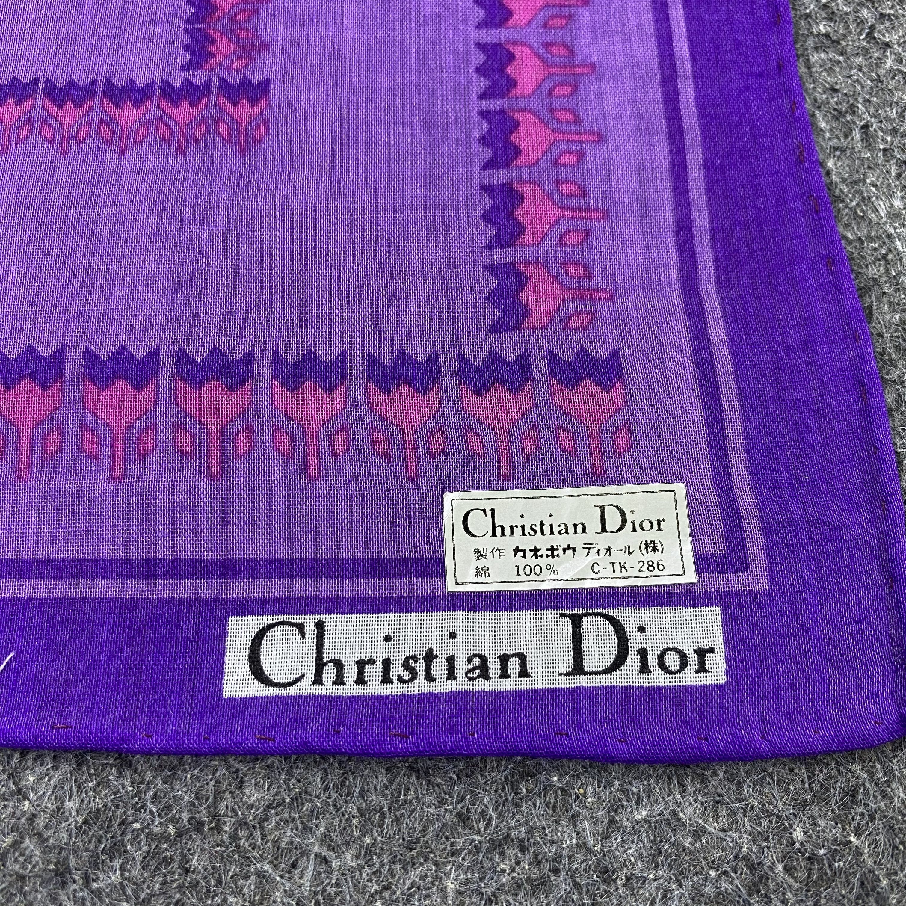 Christian Dior Monsieur Christian Dior Handkerchief Neckerchief Bandana-B1636 Size ONE SIZE - 7 Thumbnail