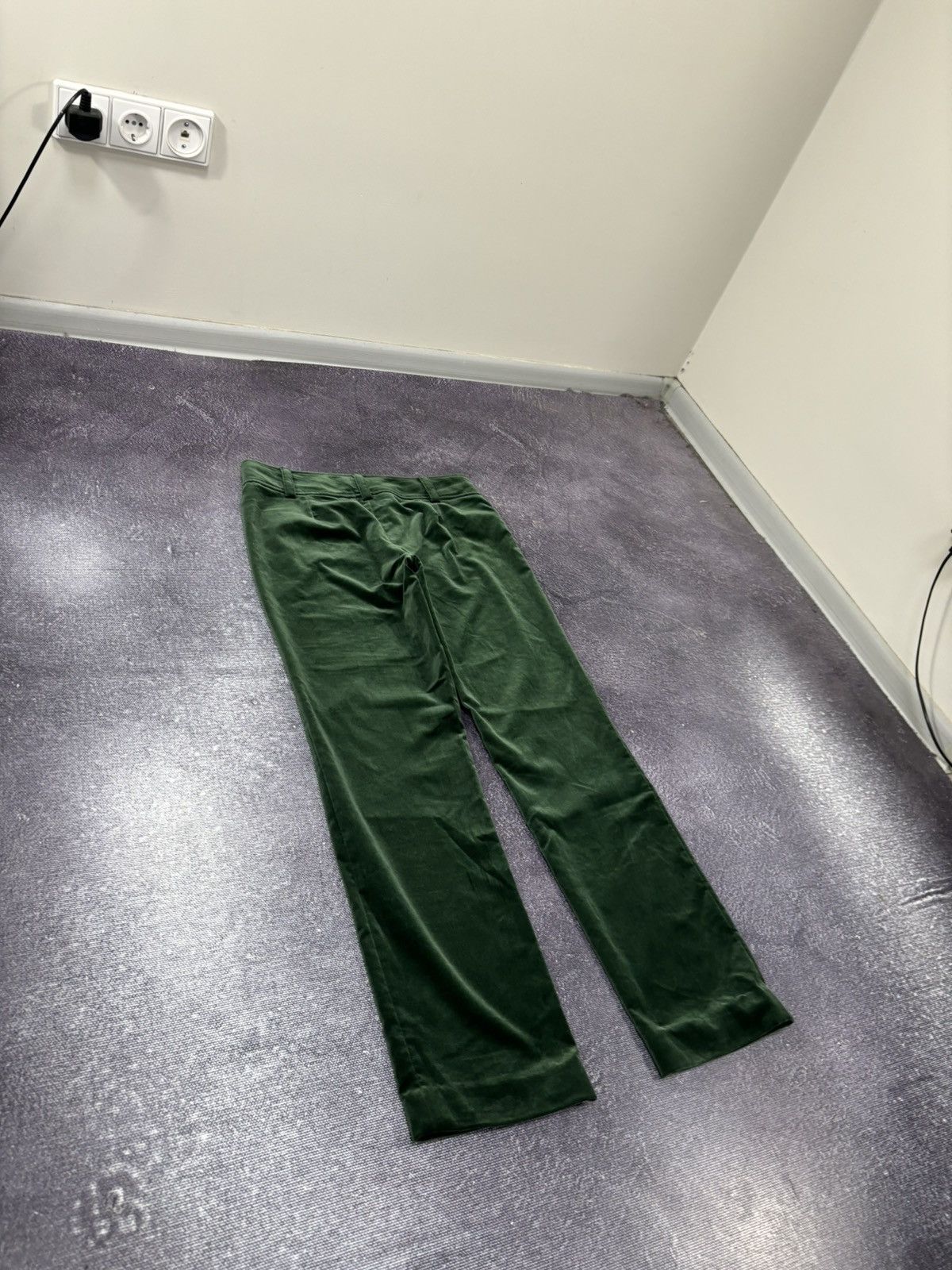 Etro Etro Velour Velvet Emerald Green Plush Women’s Luxury Pants Size 30" / US 8 / IT 44 - 11 Thumbnail