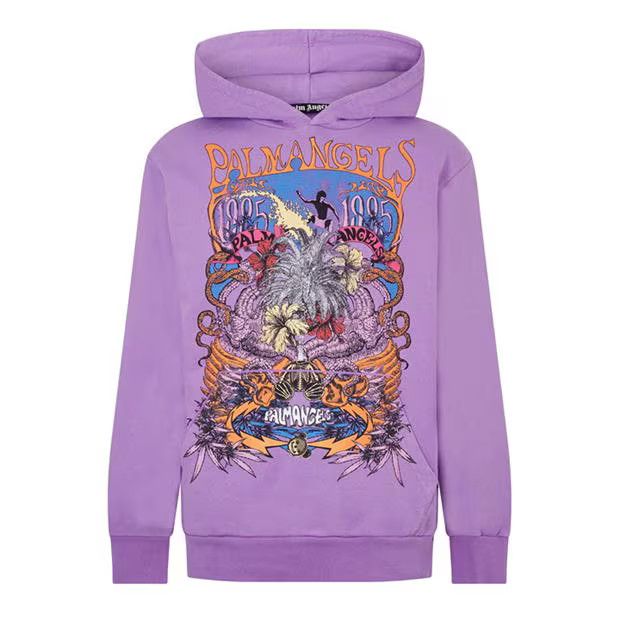 image of Palm Angels O1G2R1Mq0524 Hoodies In Purple, Men's (Size Large)