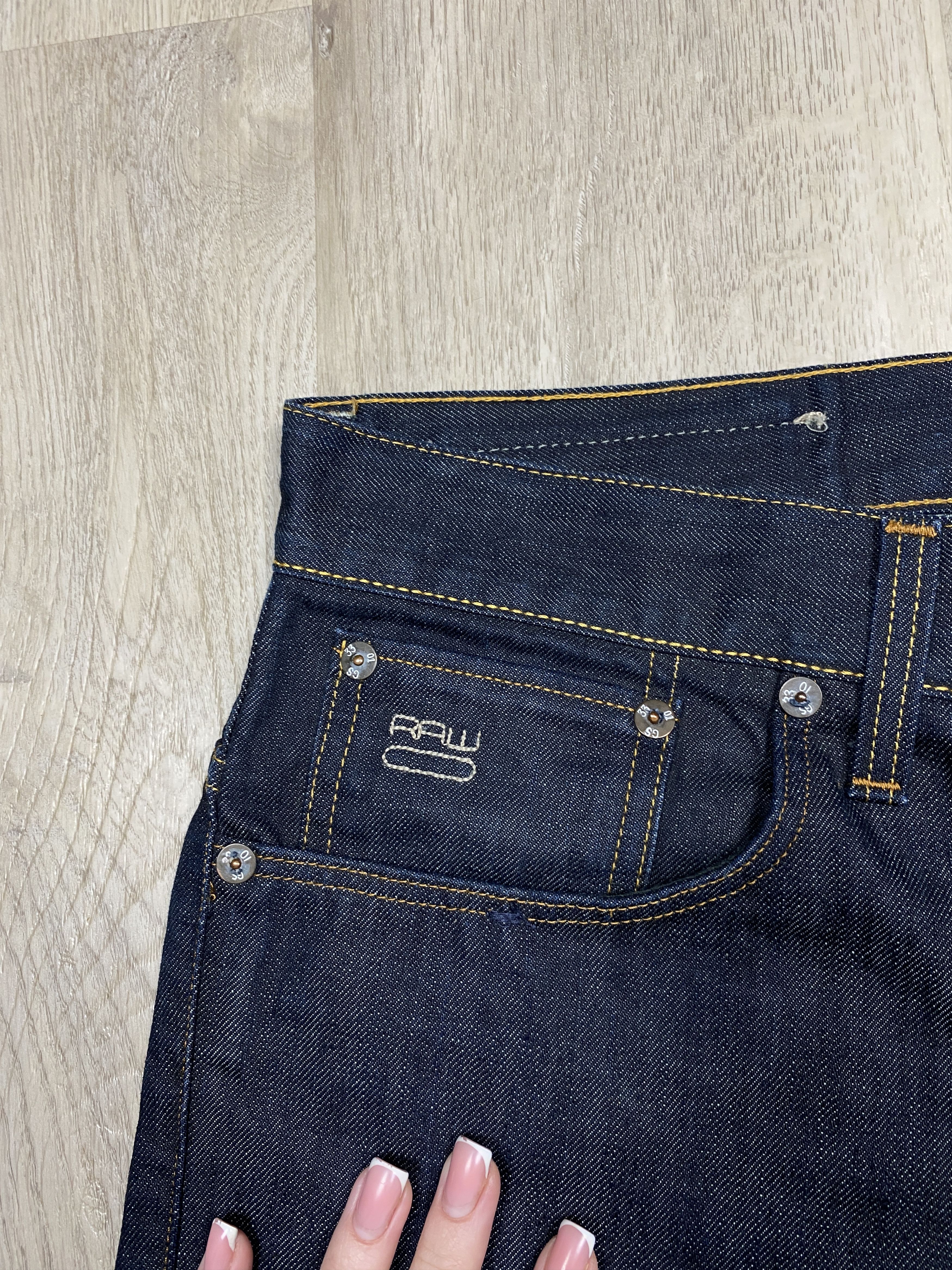 G-Star G Star Raw 3301 Slim Mens Denim Pants Jeans Size US 34 / EU 50 - 3 Thumbnail
