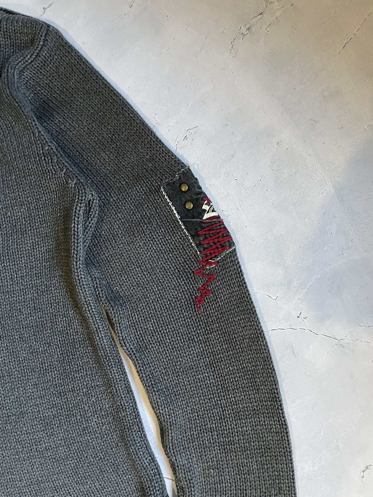 Diesel AvantGarde Vintage Sweatshirt Y2K Printed Knit Japan Sweater Size US L / EU 52-54 / 3 - 6 Thumbnail