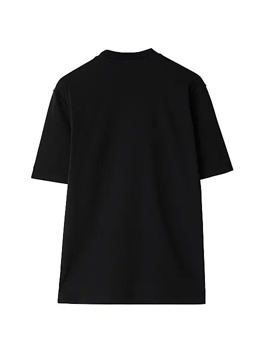 Burberry os11x1225 EKD Cotton T-Shirt in Black/White Size US L / EU 52-54 / 3 - 3 Thumbnail