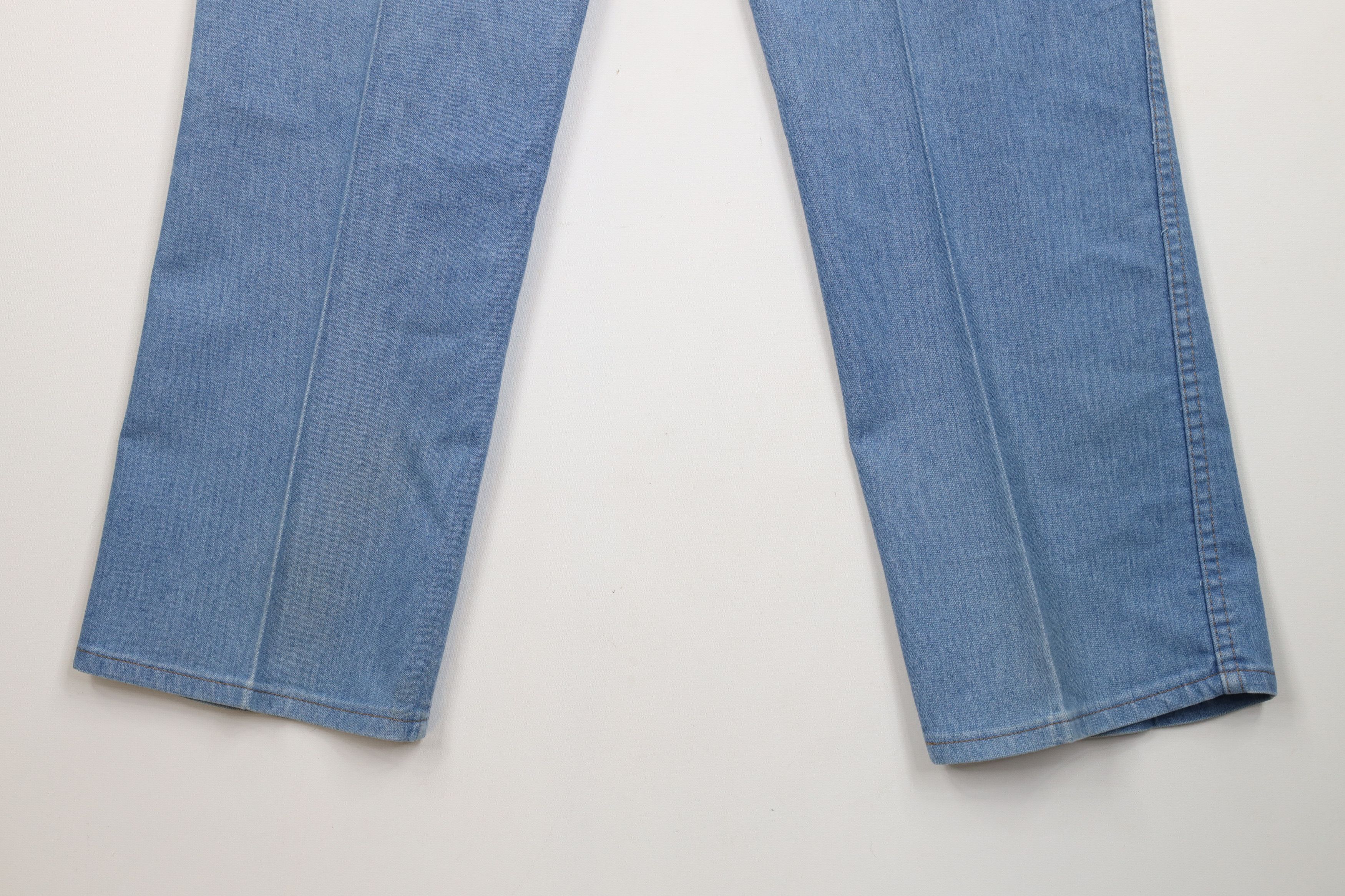 Vintage × Wrangler Vintage 90s Wrangler Flared Wide Leg Denim Jeans Blue Size US 36 / EU 52 - 13 Thumbnail