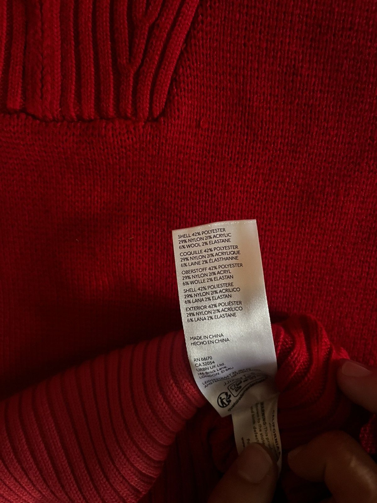 Anthropologie Anthropologie Red vintage knitted zip-up sweater Size M / US 6-8 / IT 42-44 - 5 Thumbnail
