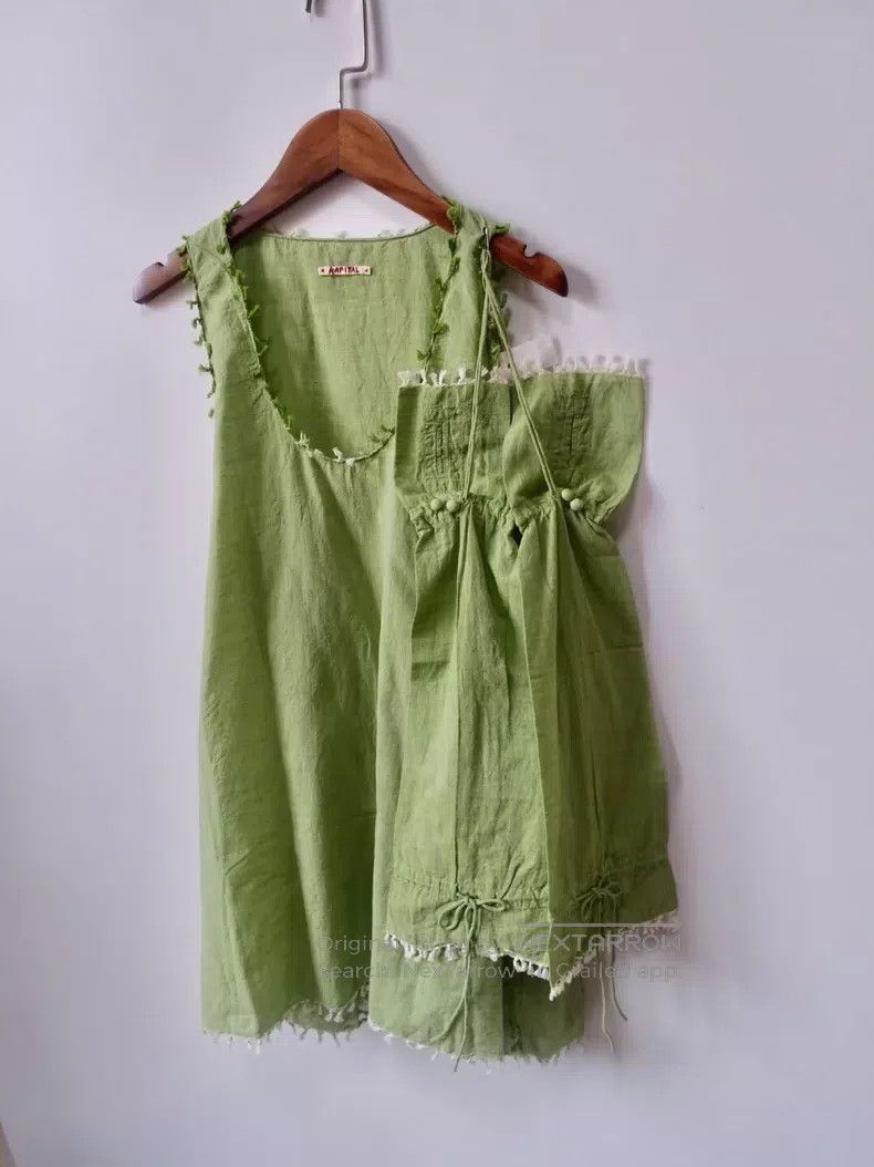 Kapital Kapital Green spike vest + sleeve Size US M / EU 48-50 / 2 - 1 Thumbnail
