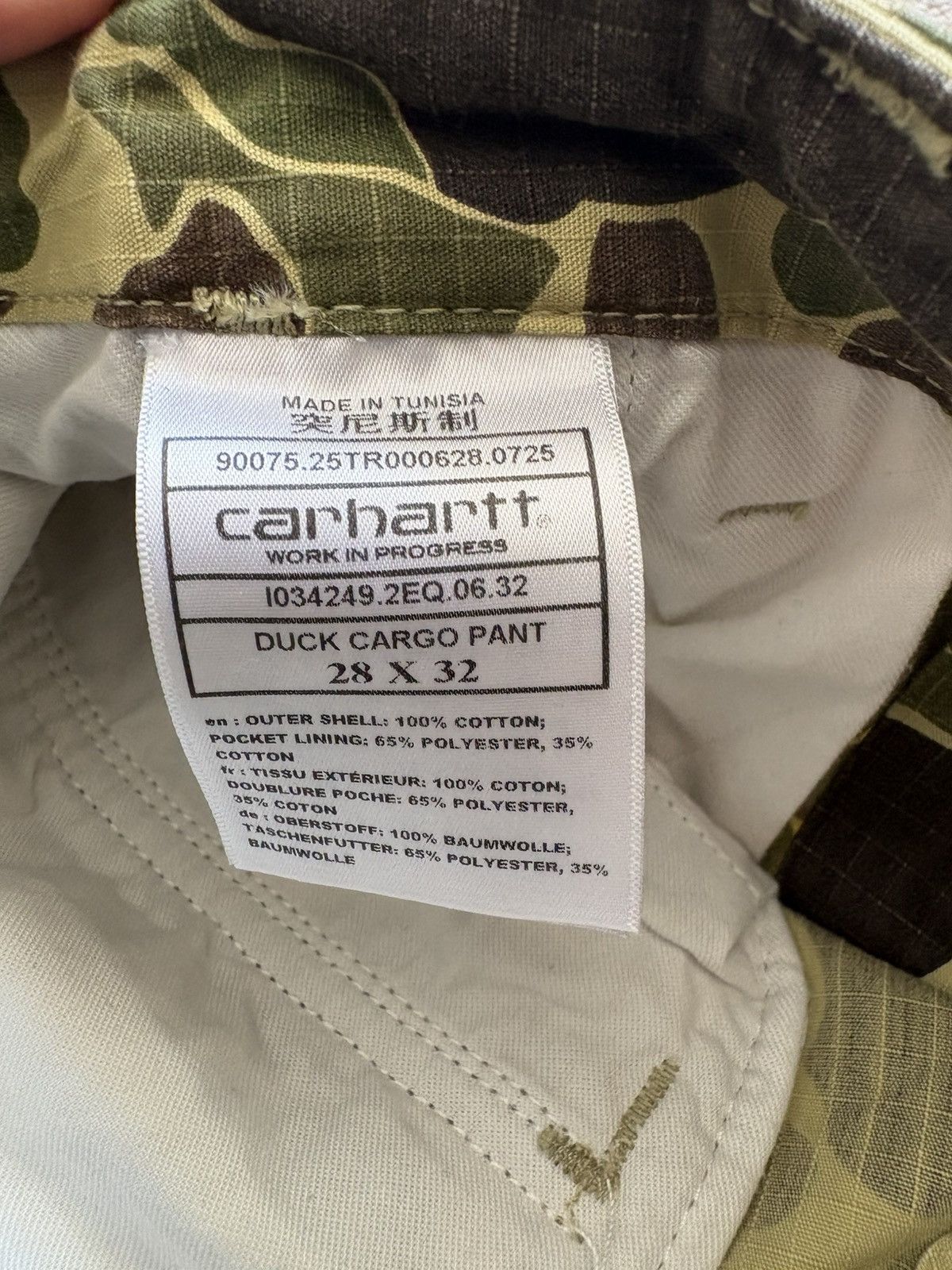 Carhartt Wip Carhartt WIP Duck Cargo Pant – Camo / W28 L32 Size US 28 / EU 44 - 8 Thumbnail