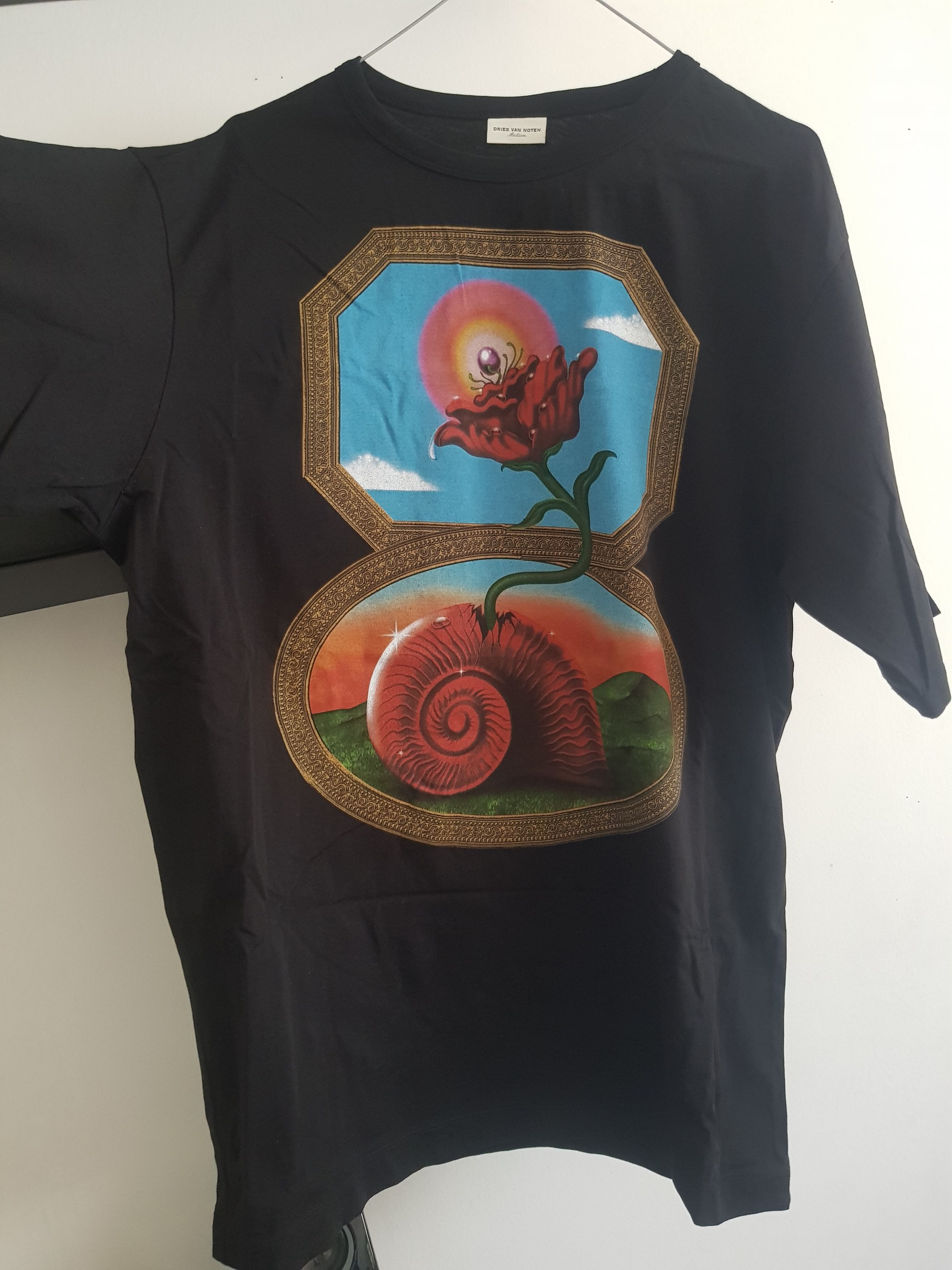 Dries Van Noten Dries Van Noten x Robert Beatty - Snail Flower Print Tee Size US M / EU 48-50 / 2 - 2 Thumbnail