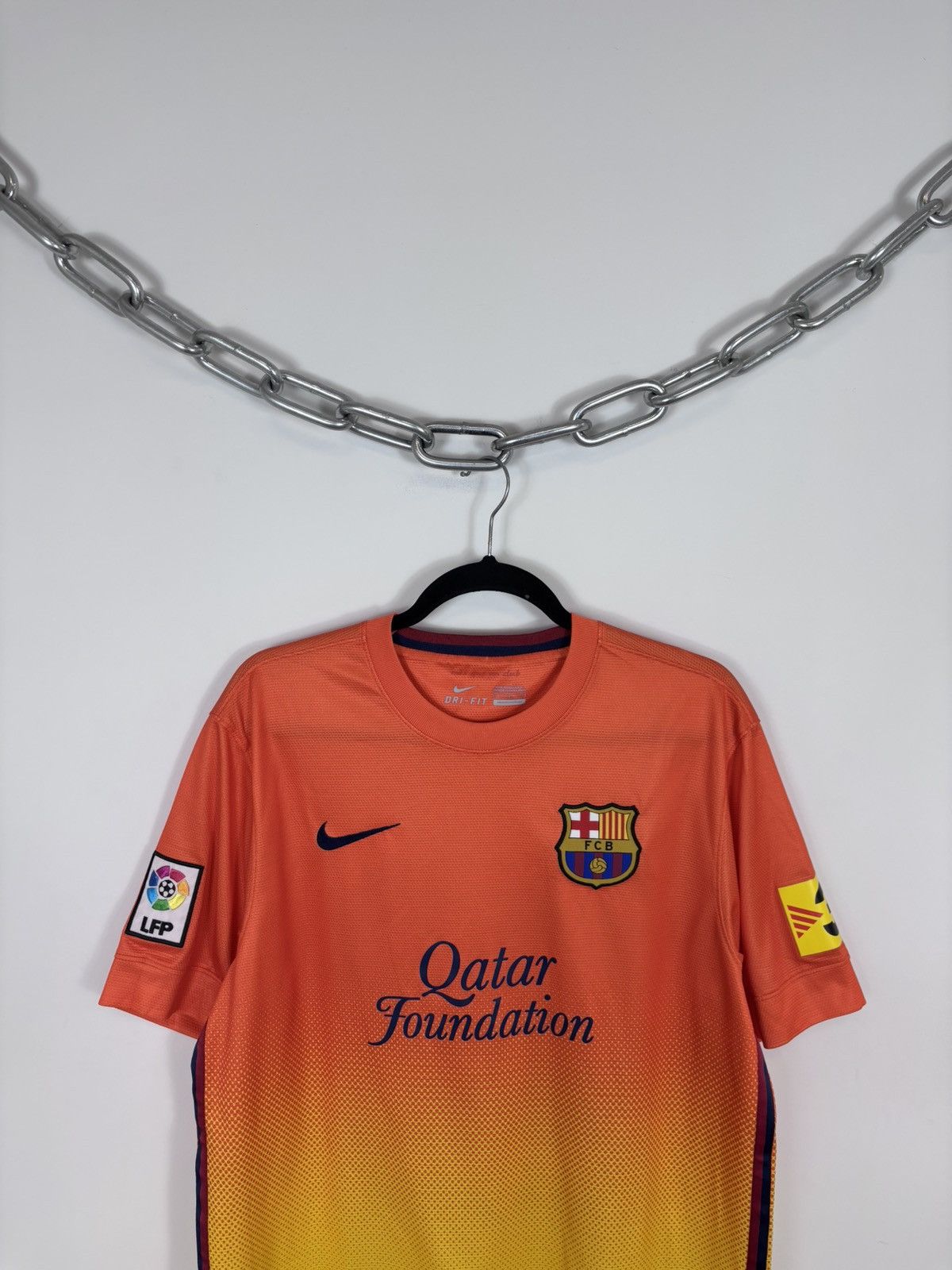 Nike Nike Barcelona 2012/2013 Away Tello #37 Soccer Jersey Shirt Size US L / EU 52-54 / 3 - 9 Thumbnail