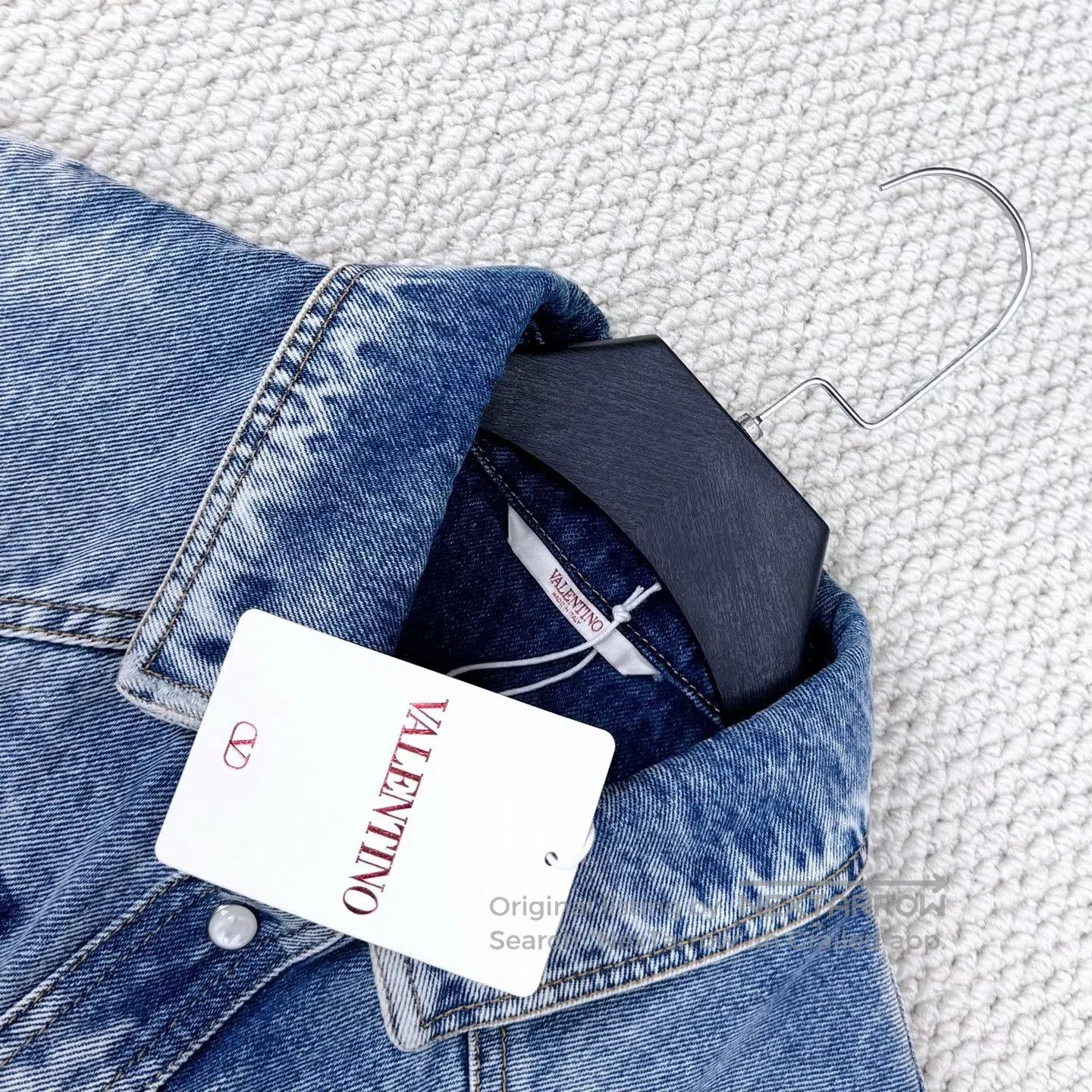 Valentino Valentino Large Logo Denim Jacket| Size XL / US 12-14 / IT 48-50 - 3 Thumbnail