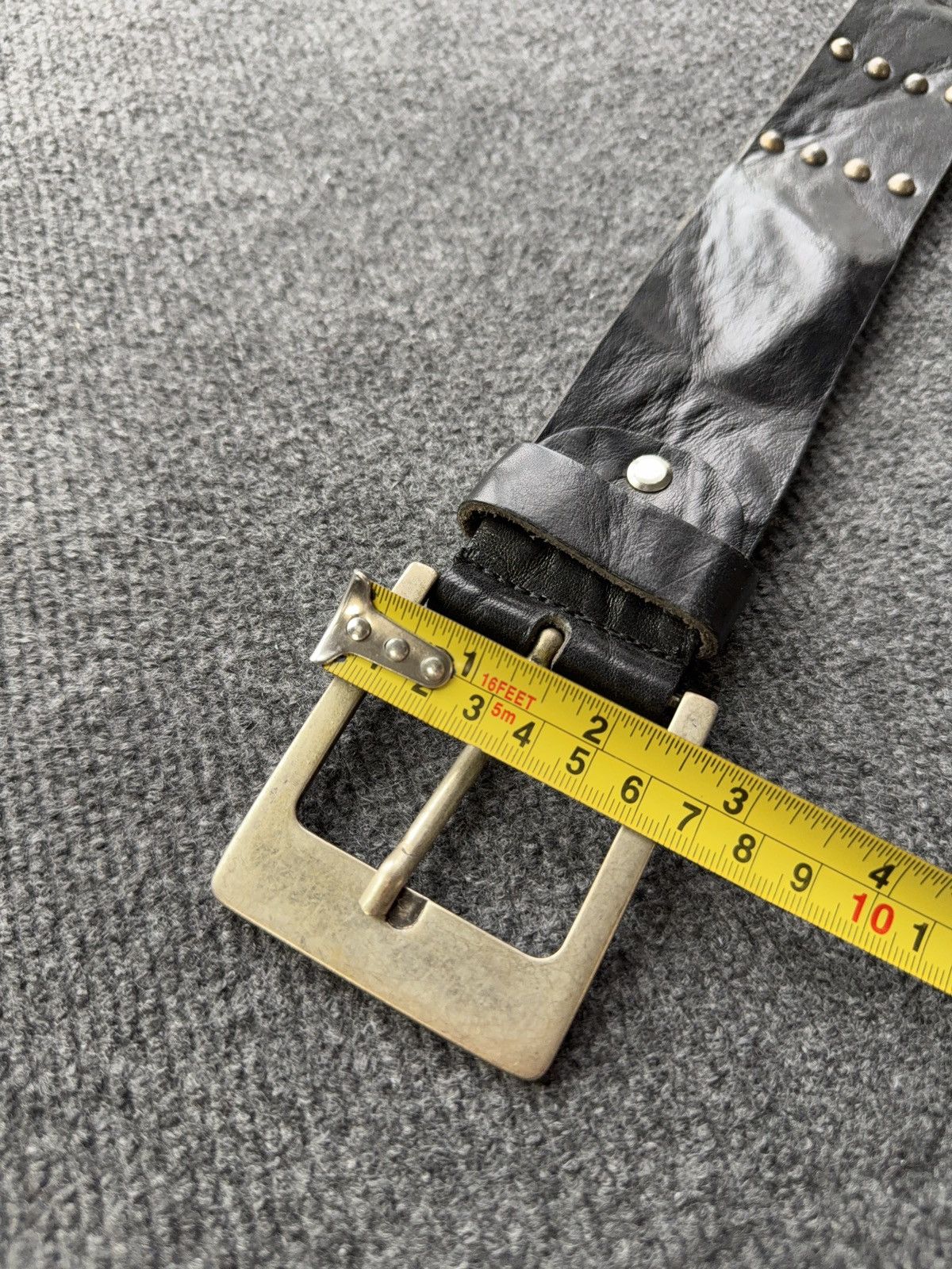 Japanese Brand Vintage Avant Garde Studded Leather Belt Punk Grunge Y2K Size ONE SIZE - 19 Thumbnail