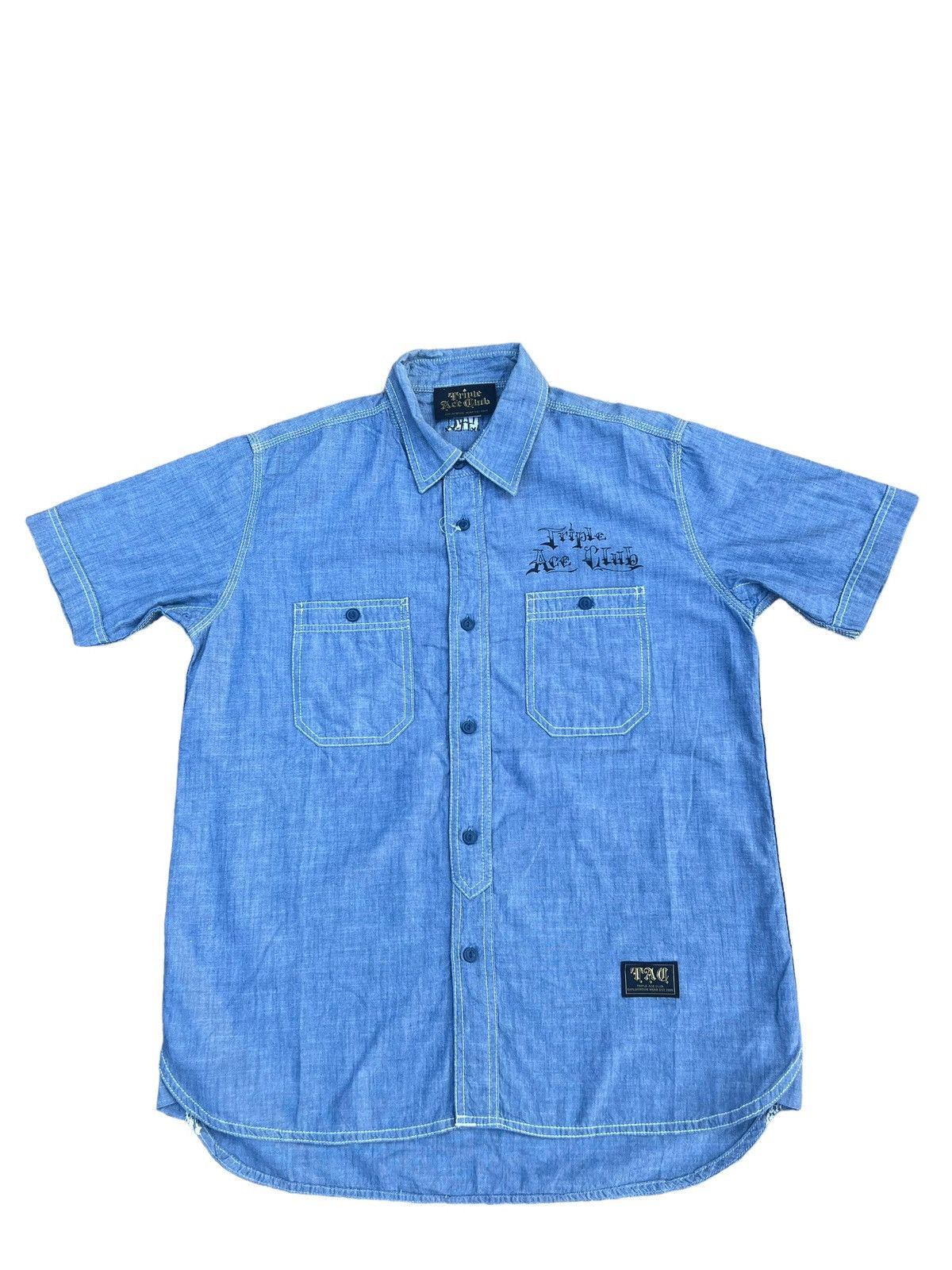 Devilock Triple Ace Club X Shade Chambray Work Shirt Size US L / EU 52-54 / 3 - 2 Thumbnail