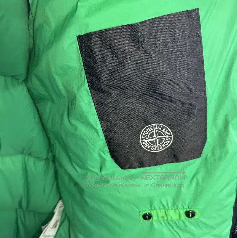 Stone Island Stone Island Green Cotton Blend Puffer Jacket . Size US XXL / EU 58 / 5 - 7 Thumbnail