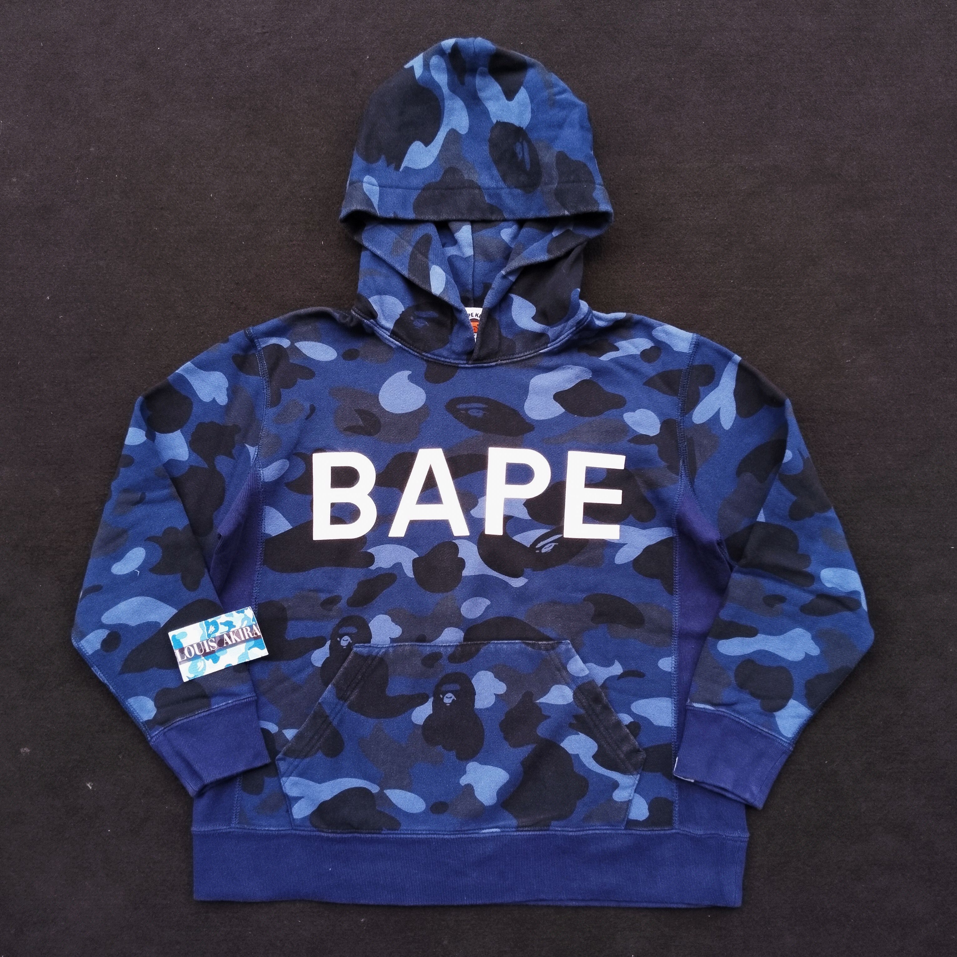 Bape Bape Kids Spell Out Camo Pullover Hoodie Size ONE SIZE - 1 Thumbnail