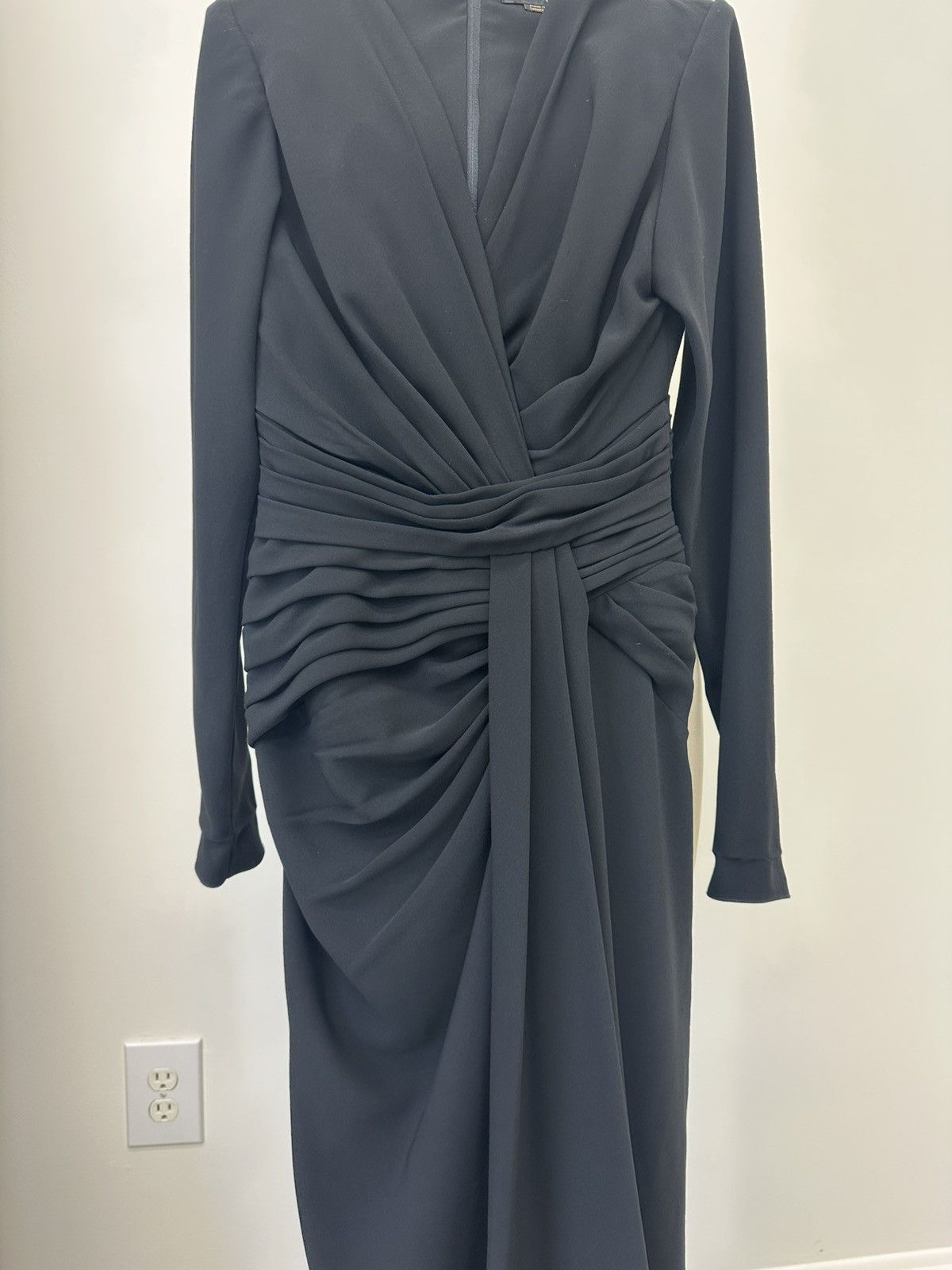 Zuhair Murad ZUHAIR MURAD Long Sleeve Draped Gown Size XS / US 0-2 / IT 36-38 - 9 Thumbnail