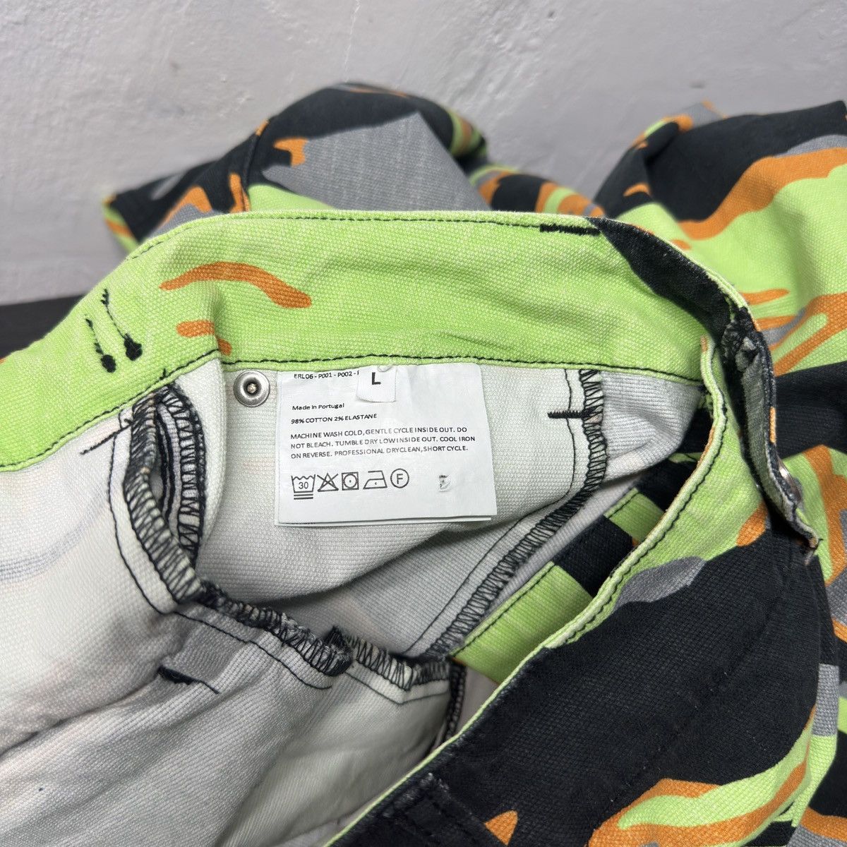 ERL ERL Camo Cargo Pants Faded Distressed Large Size US 36 / EU 52 - 8 Thumbnail
