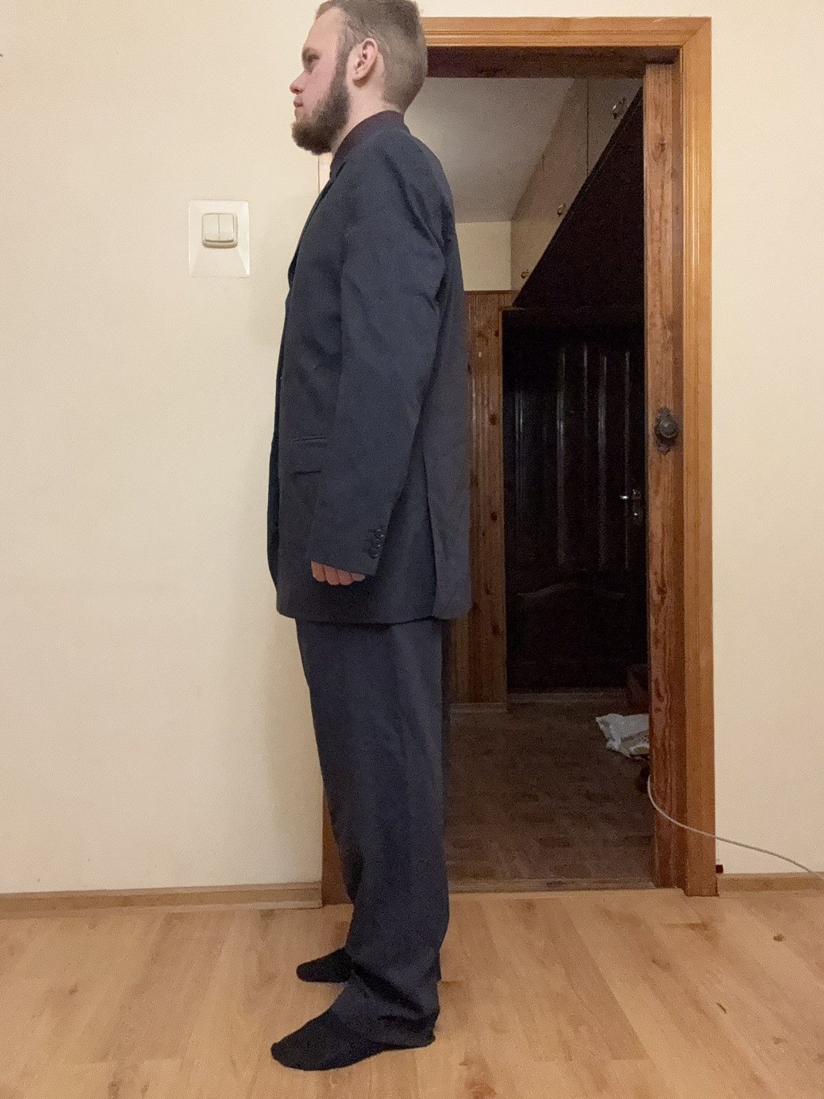 Yves Saint Laurent Vintage Yves Saint Laurent Costume Blue YSL Blazer Jacket Size 50R - 23 Thumbnail