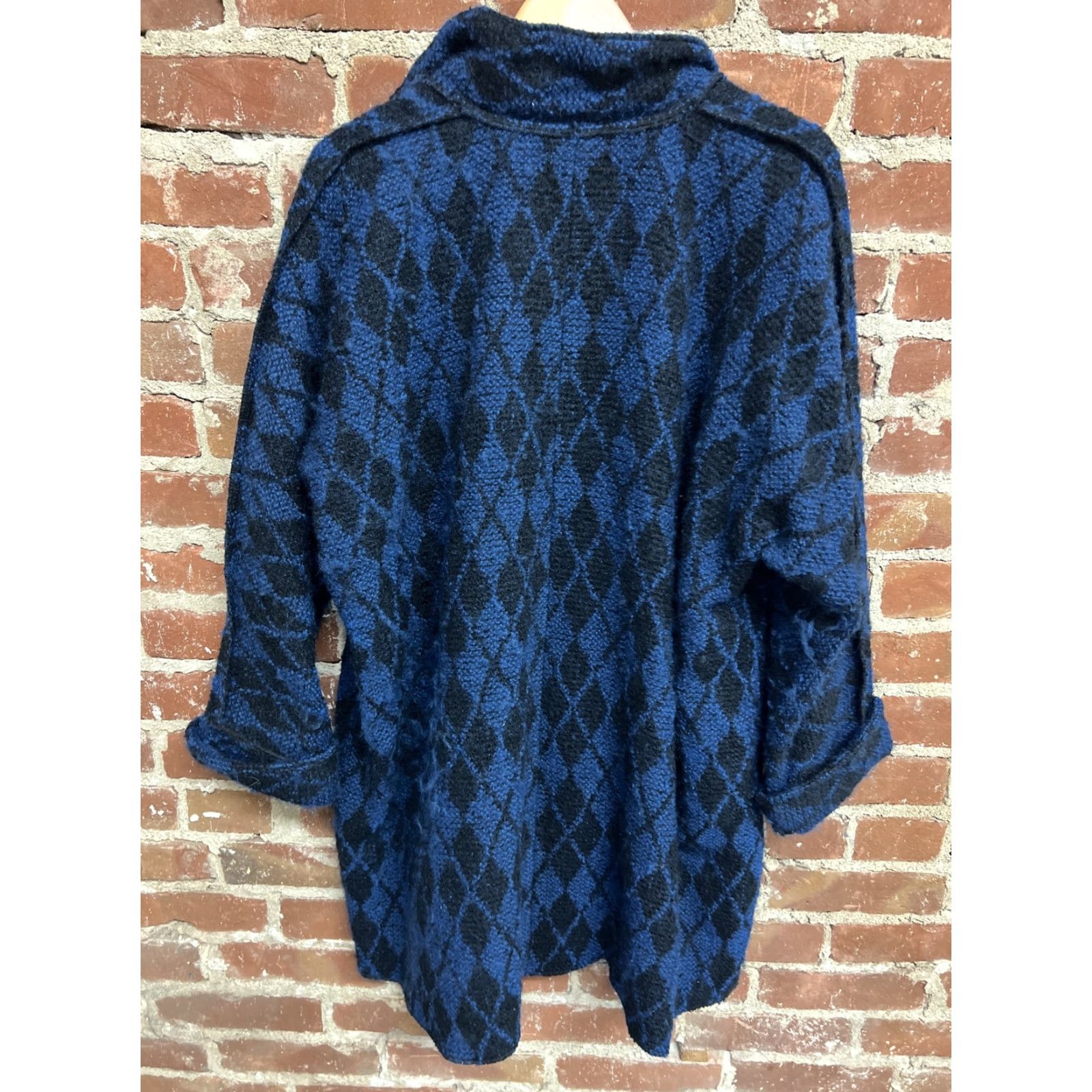 Vintage VINTAGE Tamotsu Jacket Coat Womens Blue Mohair Wool Small Size S / US 4 / IT 40 - 3 Thumbnail