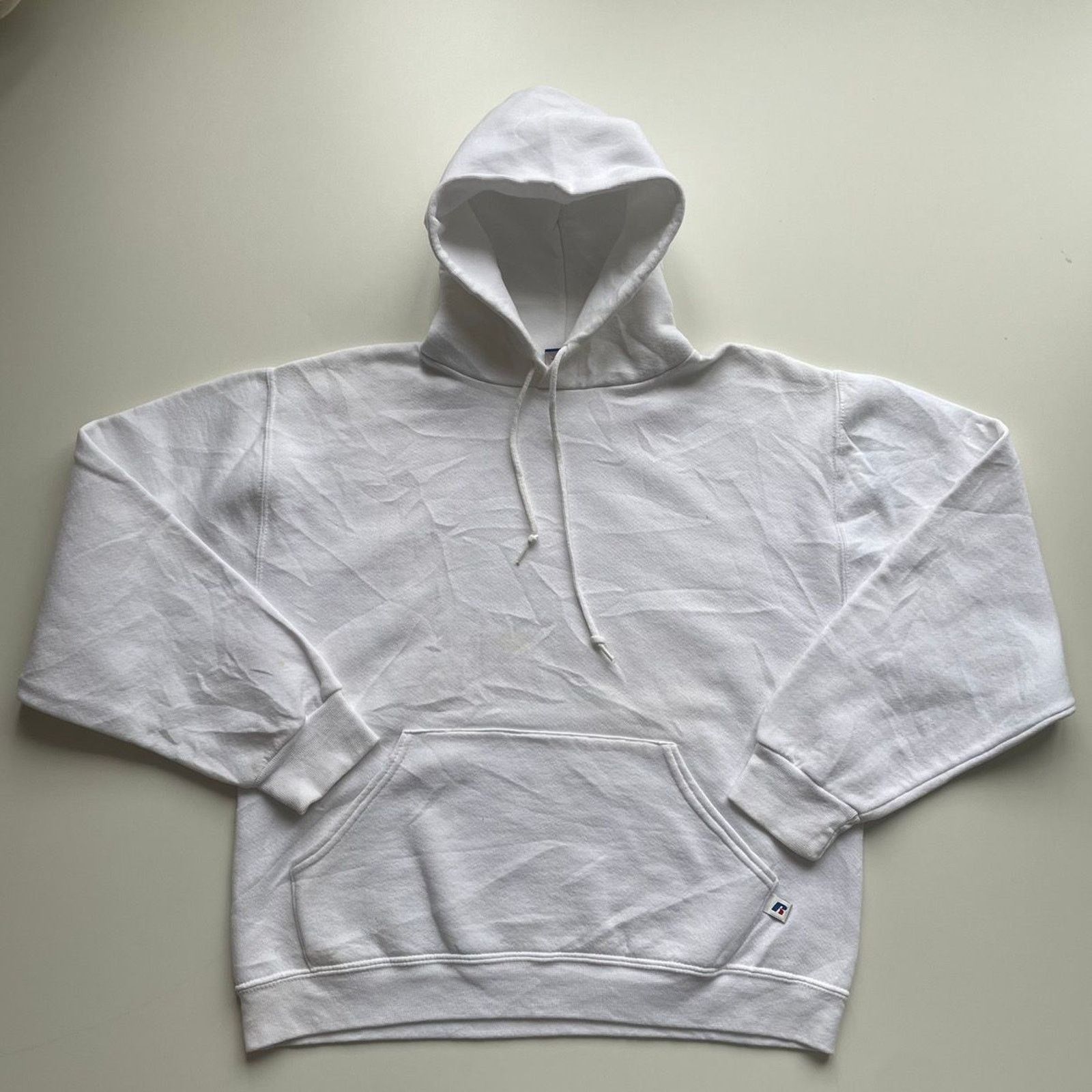 Russell Athletic Vintage Y2K Russell Athletic Blank Basic Hoodie Medium White Size US M / EU 48-50 / 2 - 1 Thumbnail
