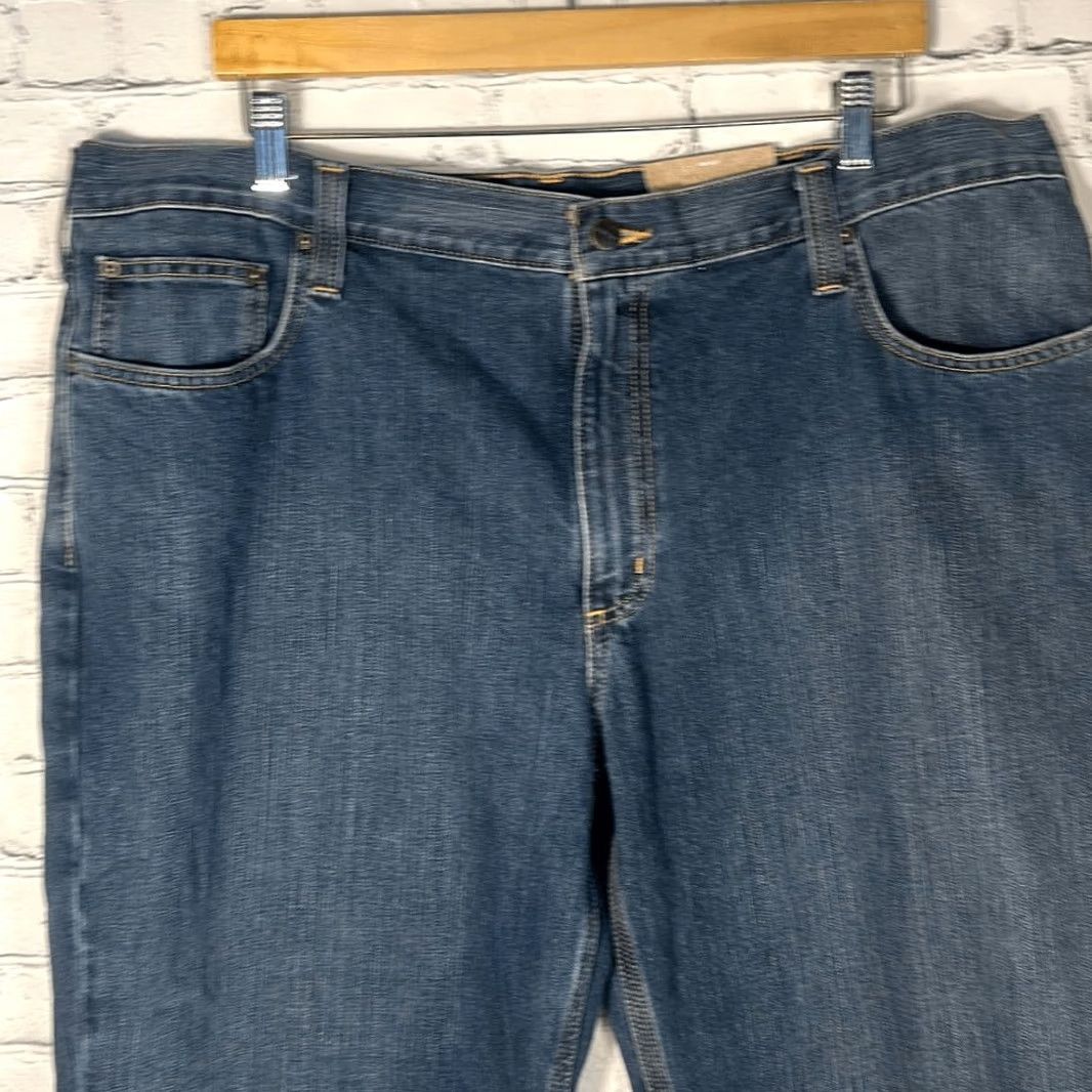 Carhartt VINTAGE Carhartt Jeans Mens Holter Relaxed Fit W40 L30 Blue 30" Inseam Mens Jeans Carhartt Relaxed Fit Jeans Blue 40W 30L Men Size US 40 / EU 56 - 2 Thumbnail