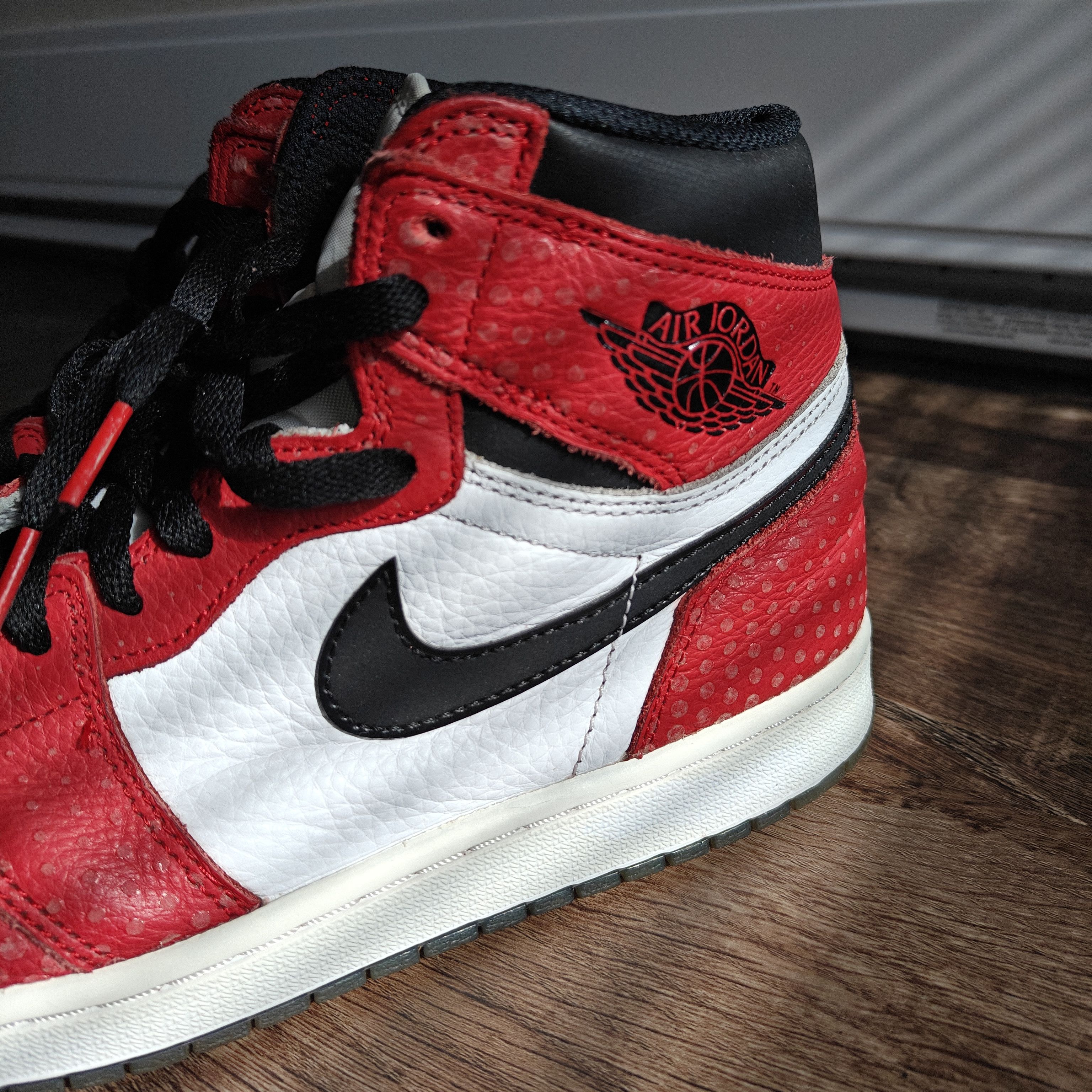Jordan Brand jordan 1 spiderman origin story - rare collab laces extra Size US 9.5 / EU 42-43 - 12 Thumbnail