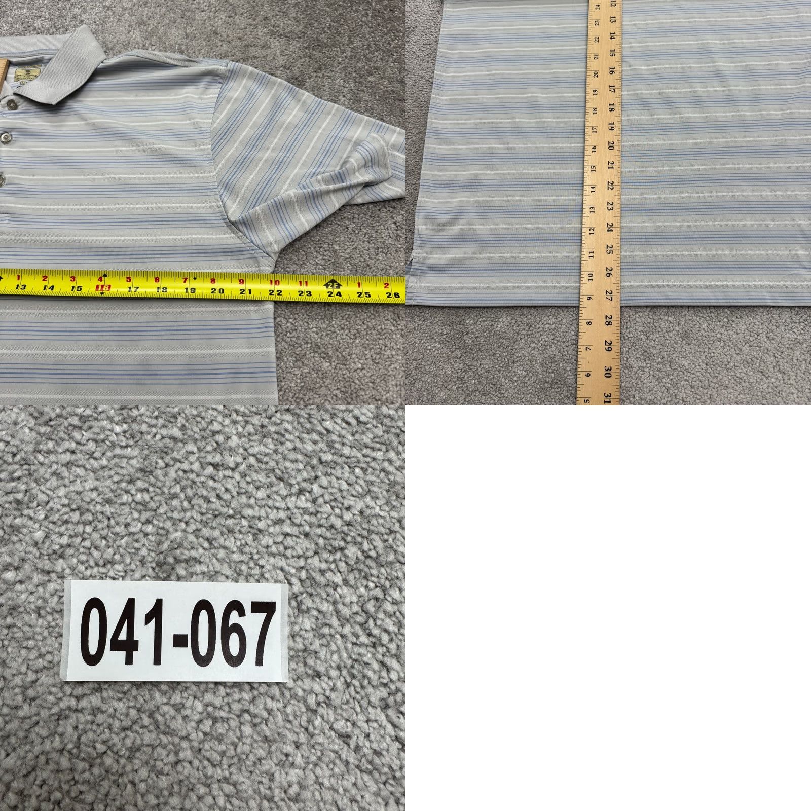 Vintage Lone Cypress Polo Shirt Mens M Blue Striped Luxury Performance Polo Shirt Regular Size M Blue Striped Size US M / EU 48-50 / 2 - 9 Thumbnail