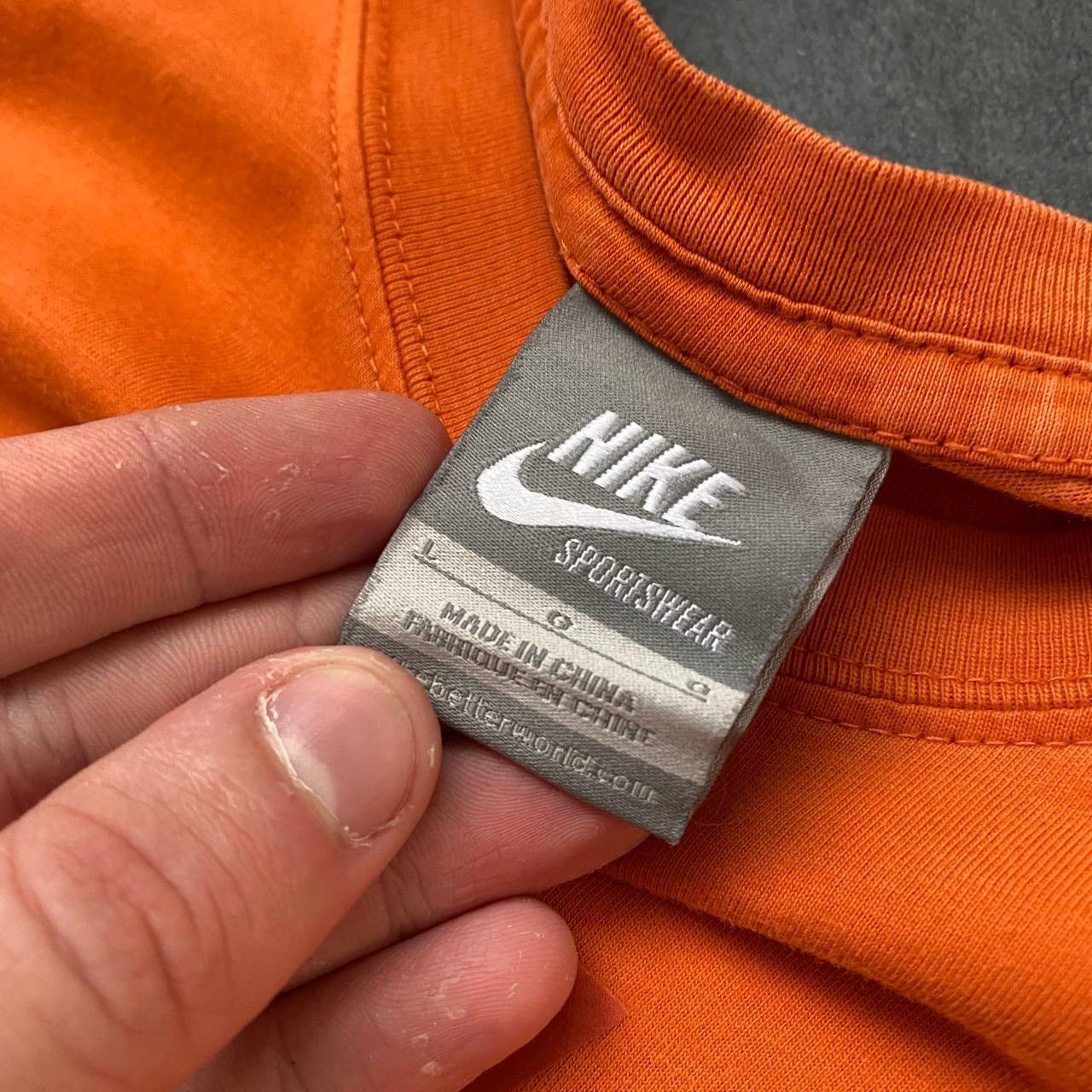 Nike × Vintage Vintage Nike Big Logo streetwear 00’s opium tee Size US L / EU 52-54 / 3 - 8 Thumbnail